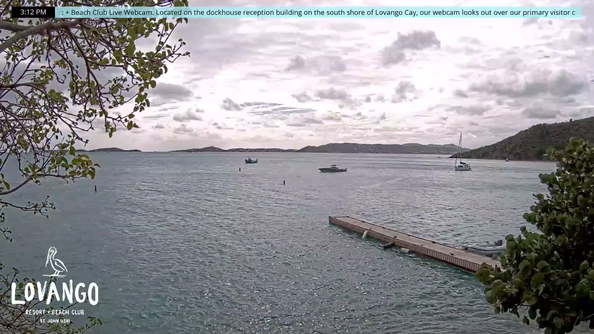 U.S Virgin Island, Lovango Cay Port Live Cam - Lovango Cay, Cruz Bay, St. John, United States Virgin Islands, USA