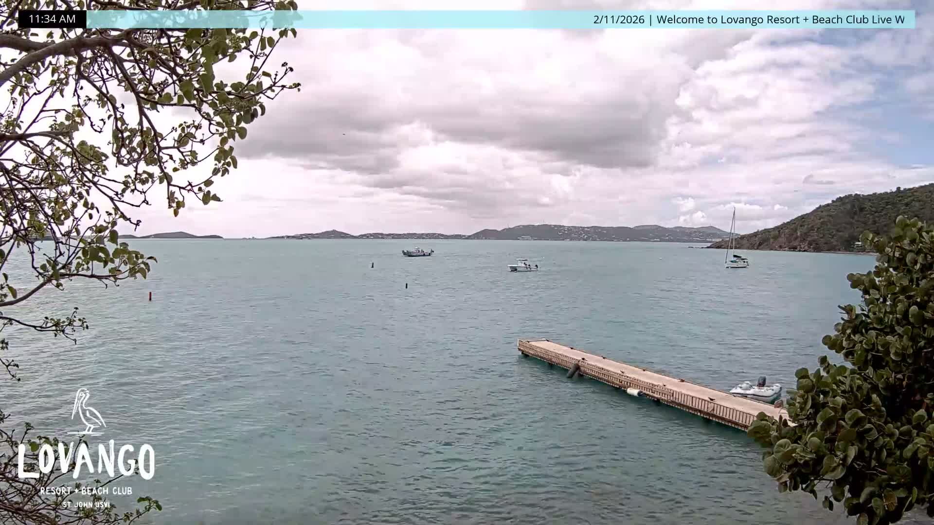 U.S Virgin Island, Lovango Cay Port Live Cam - Lovango Cay, Cruz Bay, St. John, United States Virgin Islands, USA