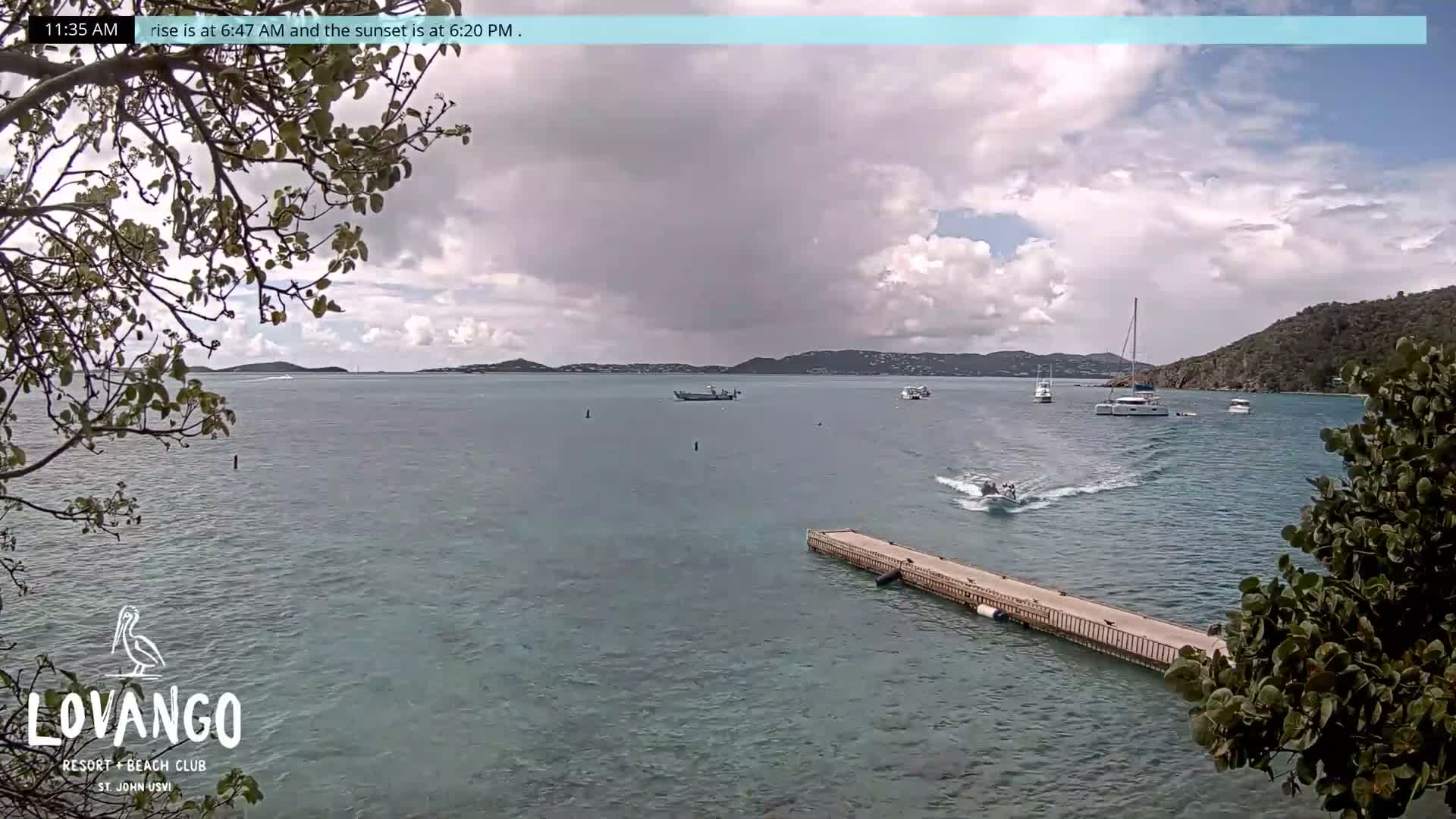 U.S Virgin Island, Lovango Cay Port Live Cam - Lovango Cay, Cruz Bay, St. John, United States Virgin Islands, USA