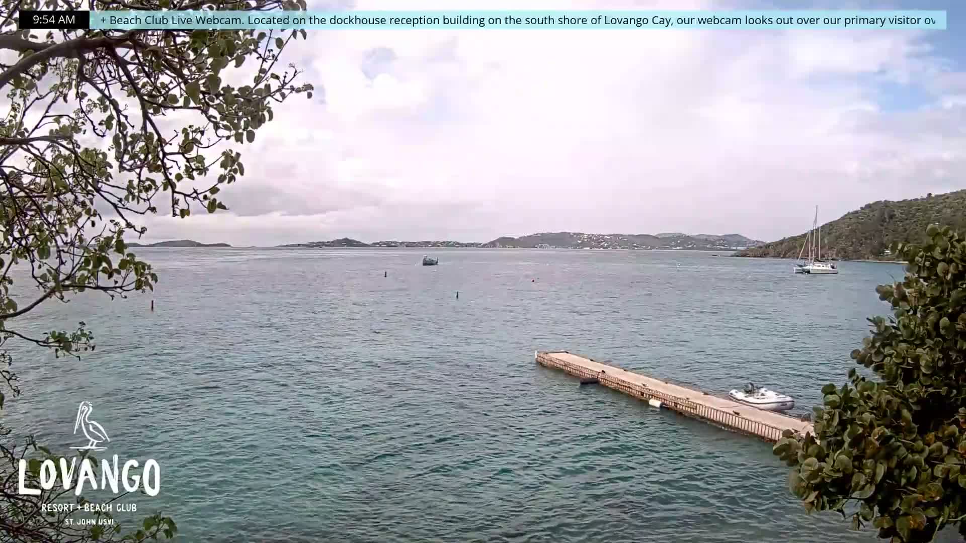 U.S Virgin Island, Lovango Cay Port Live Cam - Lovango Cay, Cruz Bay, St. John, United States Virgin Islands, USA