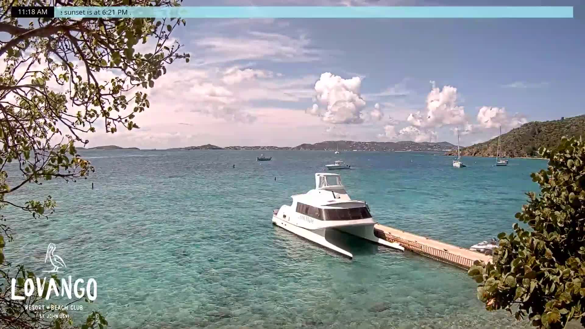 U.S Virgin Island, Lovango Cay Port Live Cam - Lovango Cay, Cruz Bay, St. John, United States Virgin Islands, USA