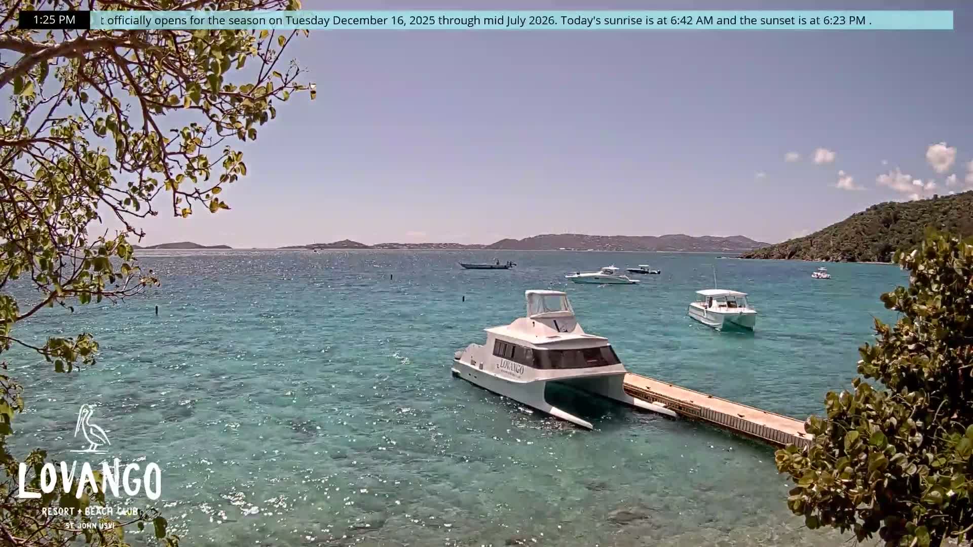 U.S Virgin Island, Lovango Cay Port Live Cam - Lovango Cay, Cruz Bay, St. John, United States Virgin Islands, USA