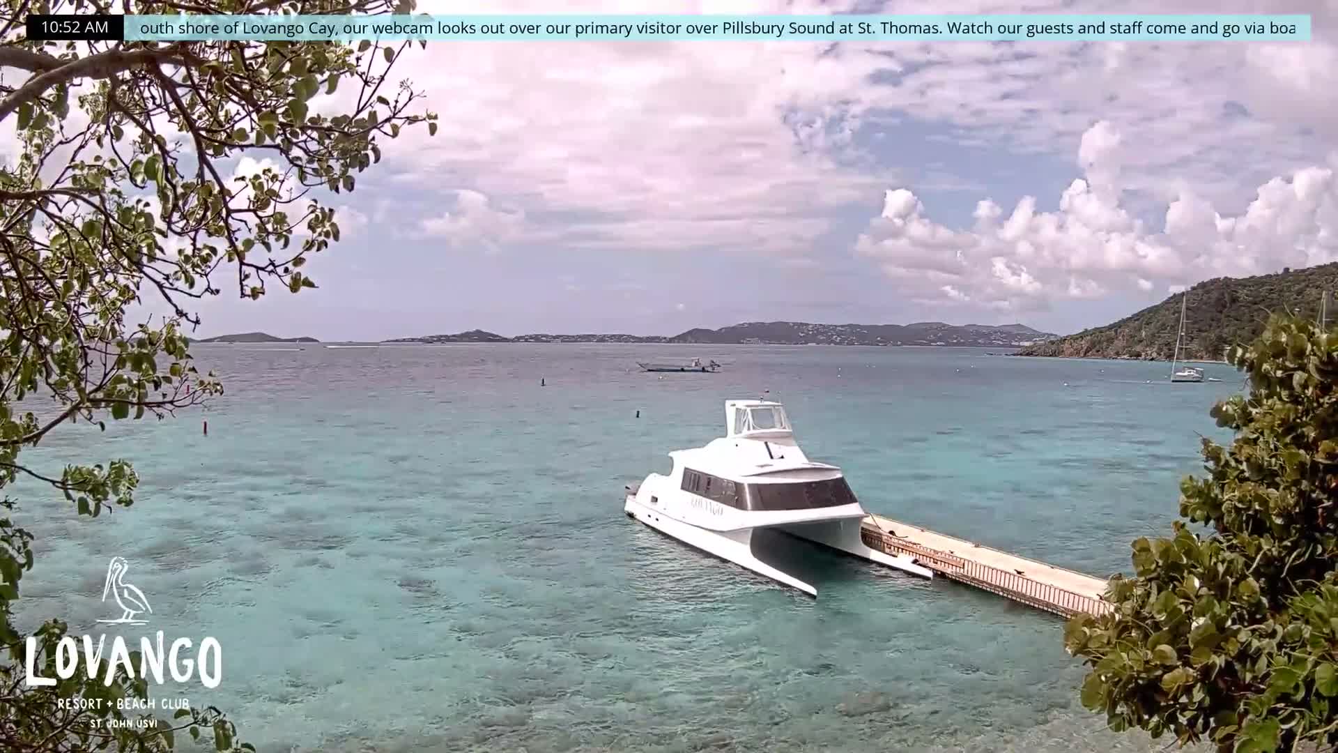 U.S Virgin Island, Lovango Cay Port Live Cam - Lovango Cay, Cruz Bay, St. John, United States Virgin Islands, USA