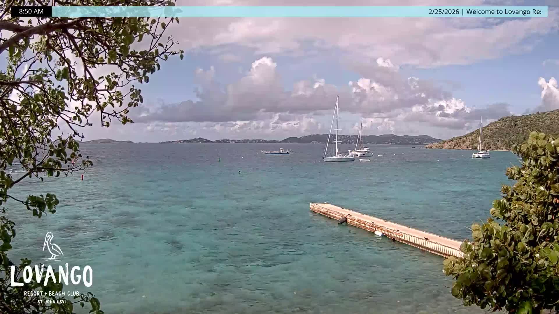 U.S Virgin Island, Lovango Cay Port Live Cam - Lovango Cay, Cruz Bay, St. John, United States Virgin Islands, USA