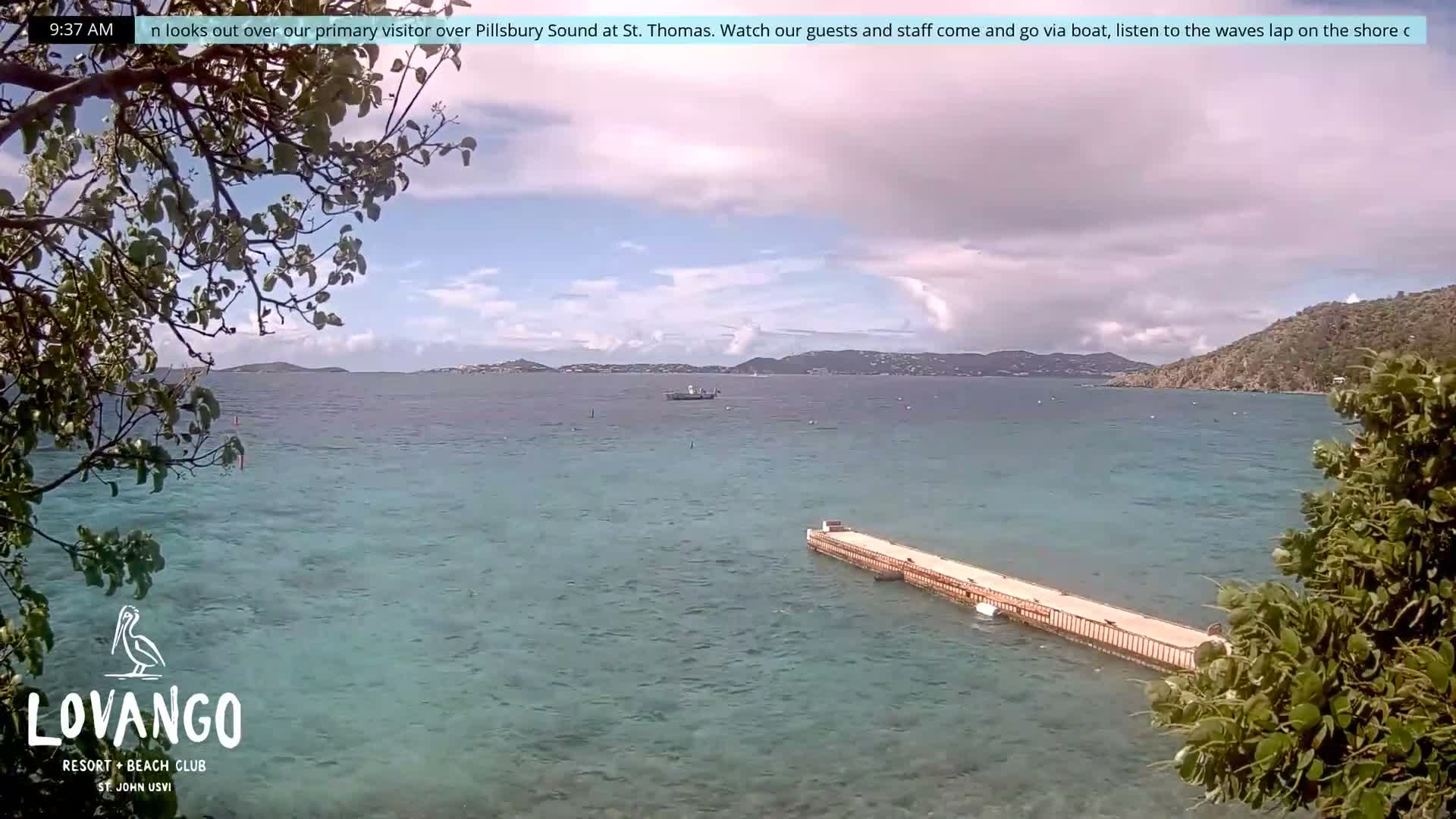 U.S Virgin Island, Lovango Cay Port Live Cam - Lovango Cay, Cruz Bay, St. John, United States Virgin Islands, USA