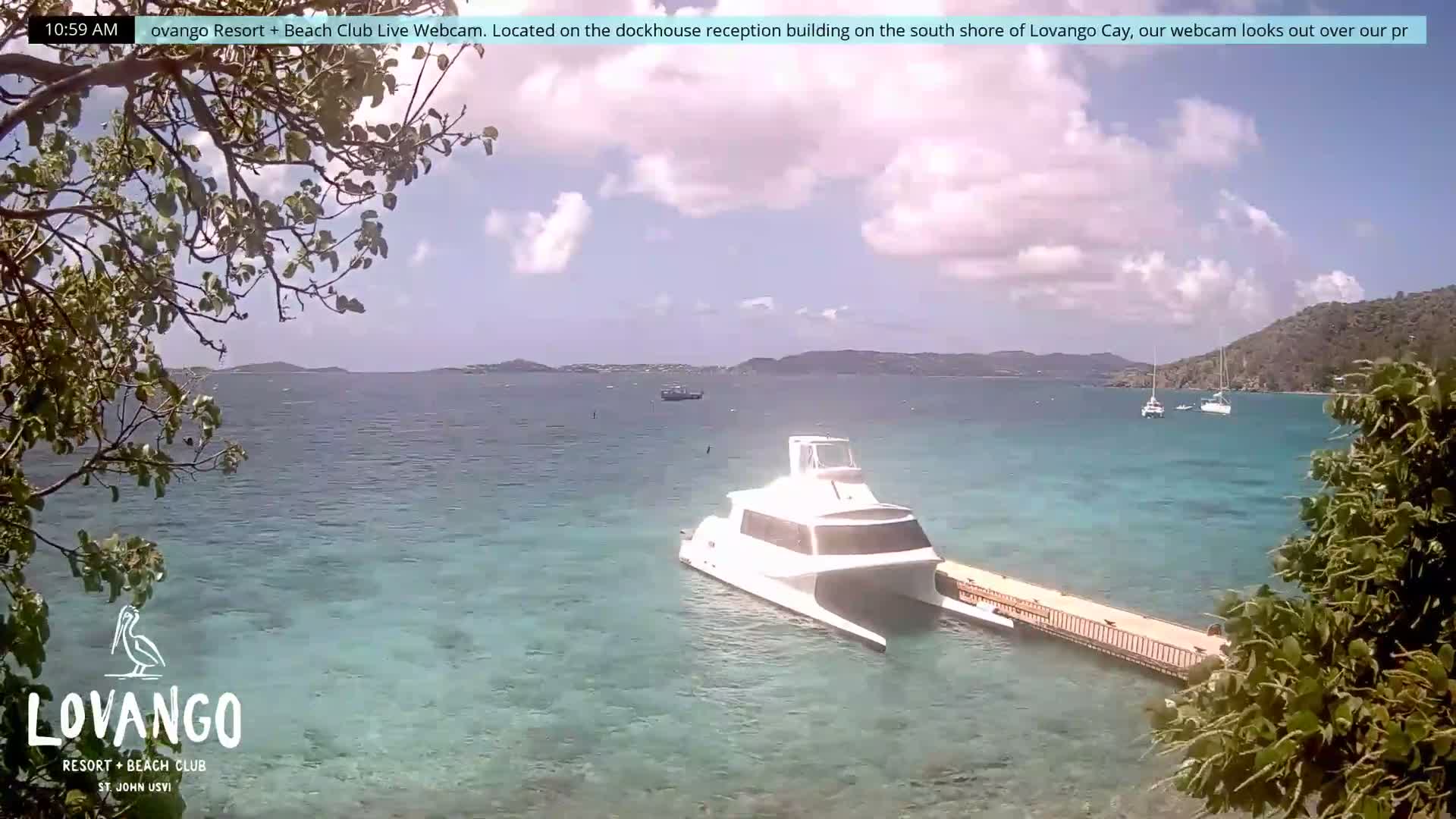 U.S Virgin Island, Lovango Cay Port Live Cam - Lovango Cay, Cruz Bay, St. John, United States Virgin Islands, USA