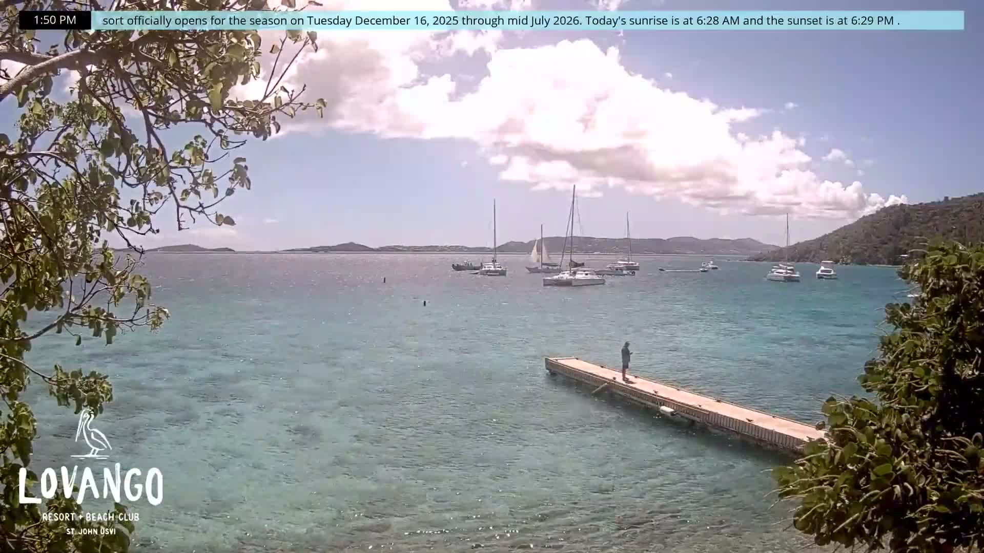 U.S Virgin Island, Lovango Cay Port Live Cam - Lovango Cay, Cruz Bay, St. John, United States Virgin Islands, USA