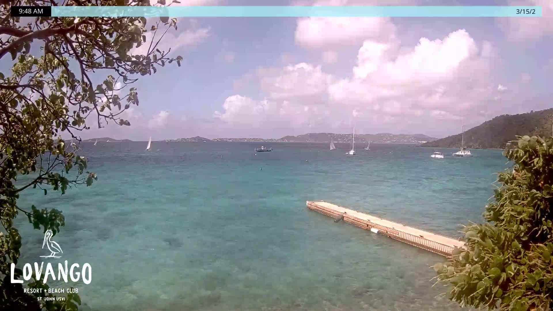 U.S Virgin Island, Lovango Cay Port Live Cam - Lovango Cay, Cruz Bay, St. John, United States Virgin Islands, USA