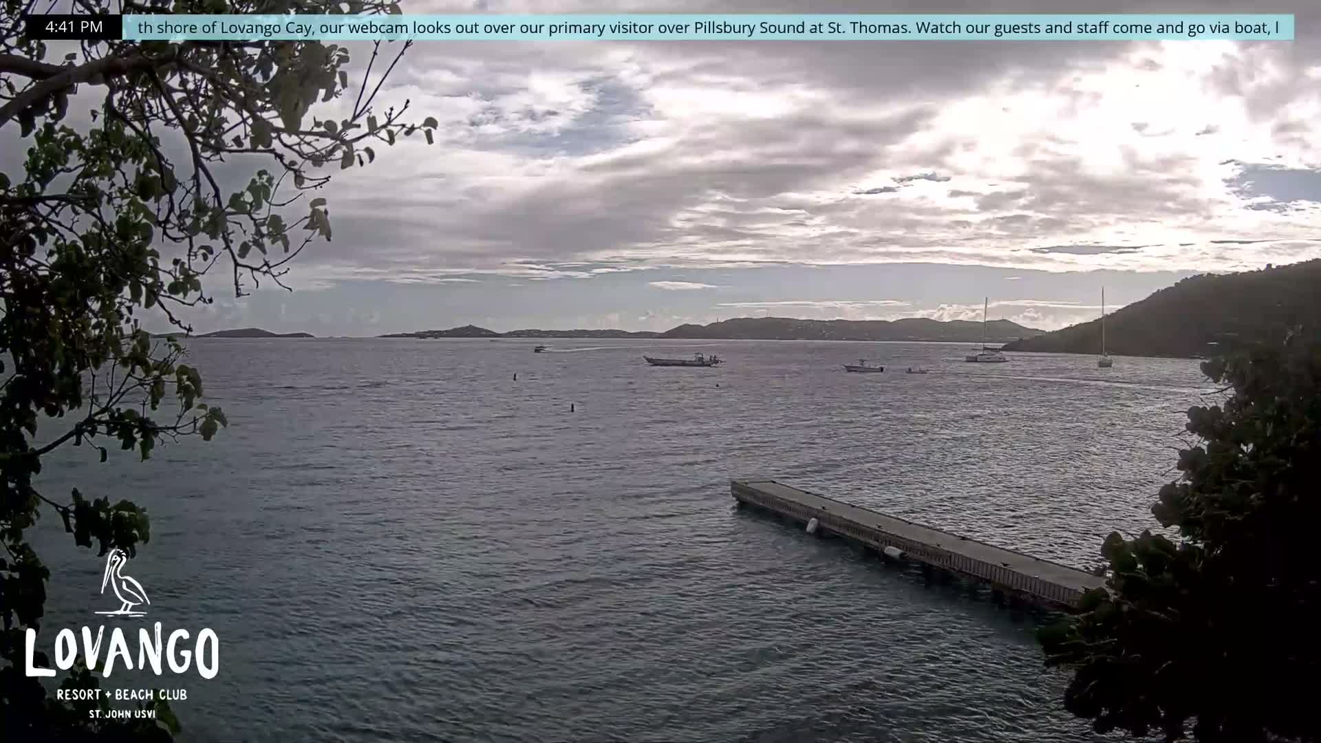 U.S Virgin Island, Lovango Cay Port Live Cam - Lovango Cay, Cruz Bay, St. John, United States Virgin Islands, USA