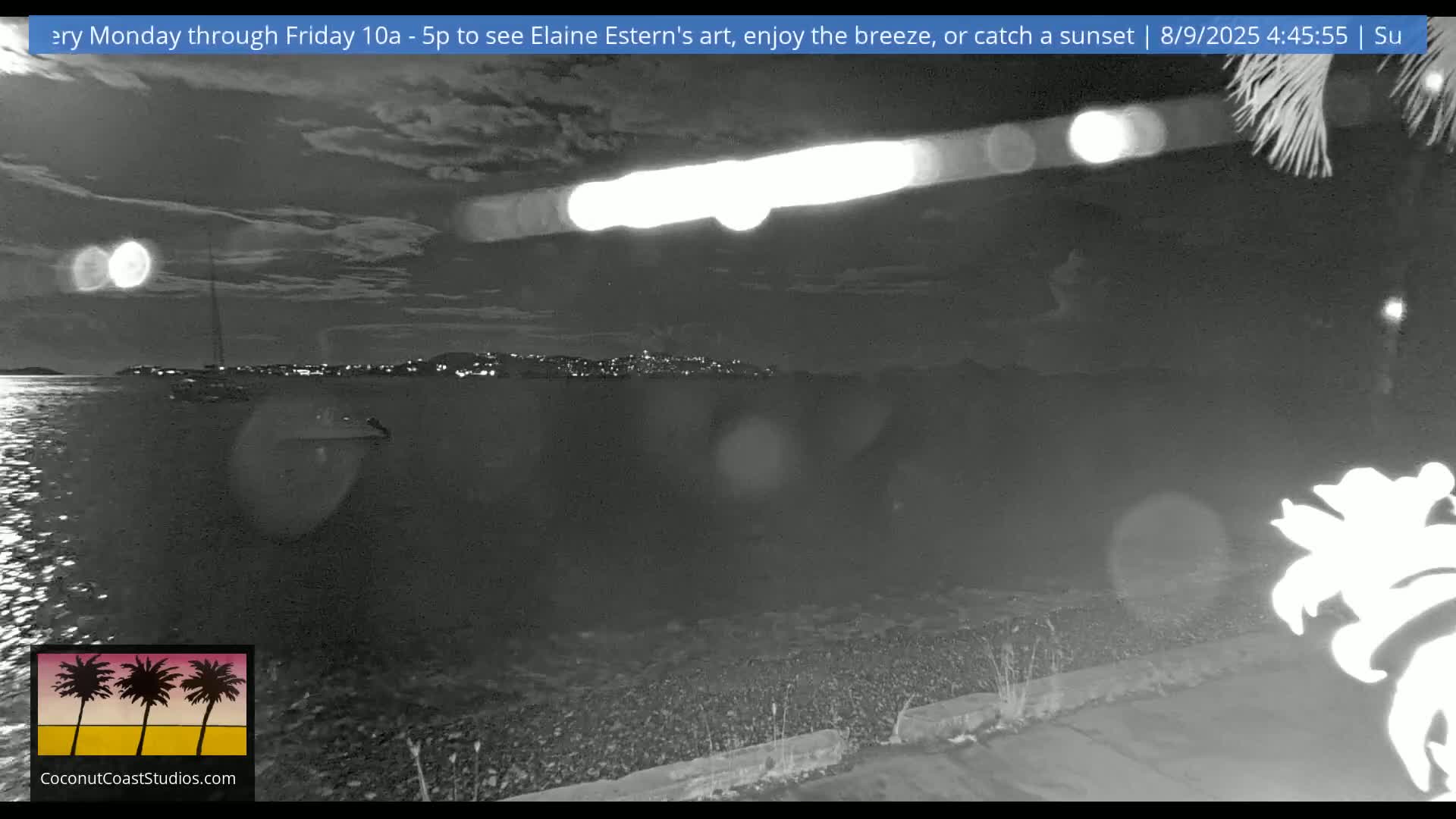 St. John, Frank Bay, Steven Cay & St. Thomas  View  Live Cam - Cruz Bay, St. John, United States Virgin Islands, USA