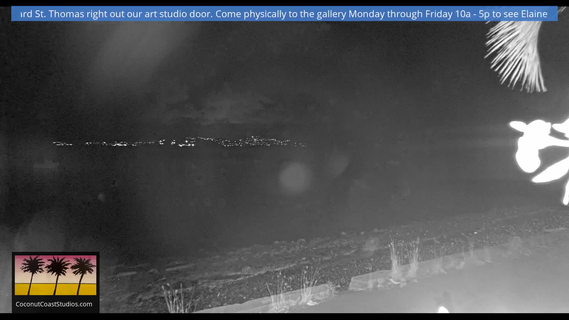 St. John, Frank Bay, Steven Cay & St. Thomas  View  Live Cam - Cruz Bay, St. John, United States Virgin Islands, USA