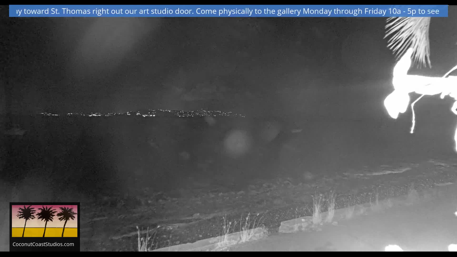 St. John, Frank Bay, Steven Cay & St. Thomas  View  Live Cam - Cruz Bay, St. John, United States Virgin Islands, USA