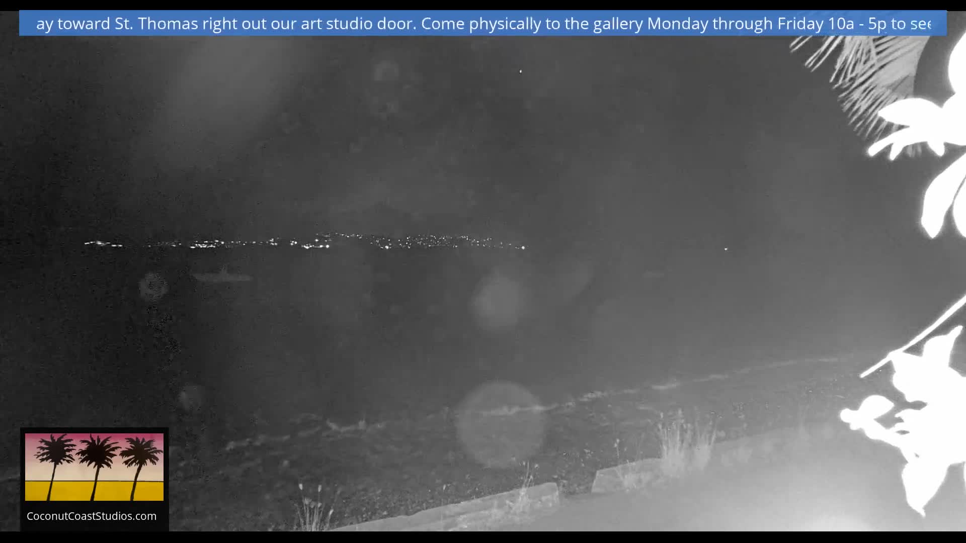 St. John, Frank Bay, Steven Cay & St. Thomas  View  Live Cam - Cruz Bay, St. John, United States Virgin Islands, USA