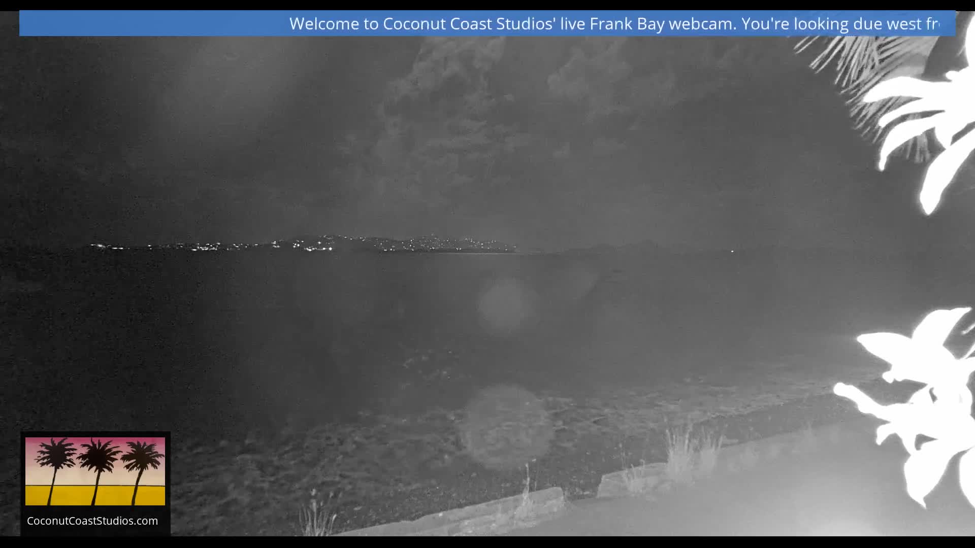 St. John, Frank Bay, Steven Cay & St. Thomas  View  Live Cam - Cruz Bay, St. John, United States Virgin Islands, USA