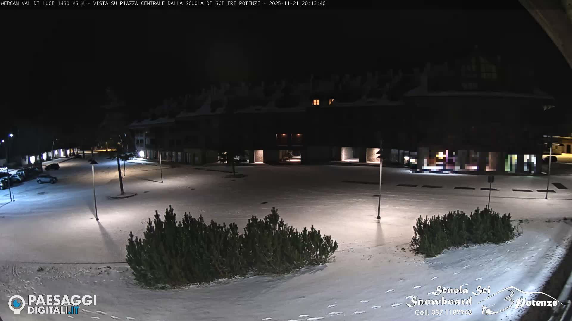 Abetone Val di Luce  Main Square Live Cam - Pistoia, Tuscany, Italy