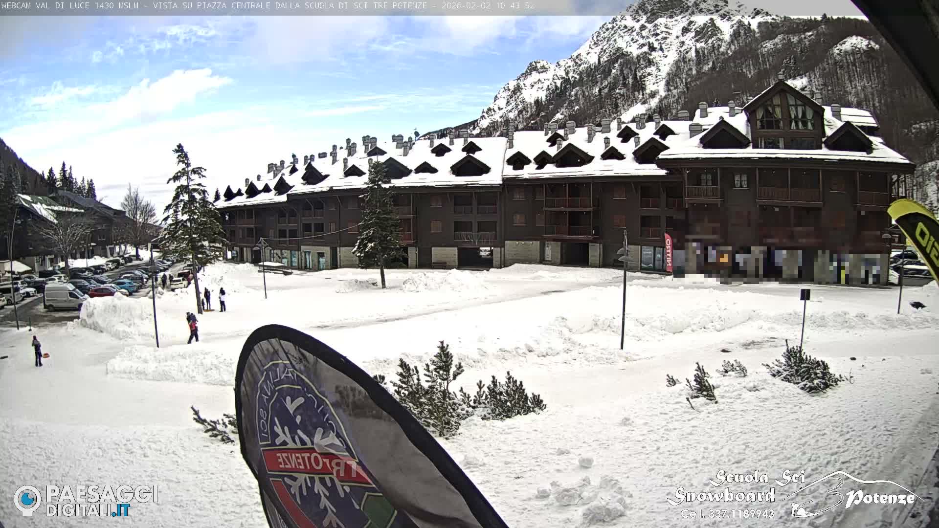 Abetone Val di Luce  Main Square Live Cam - Pistoia, Tuscany, Italy