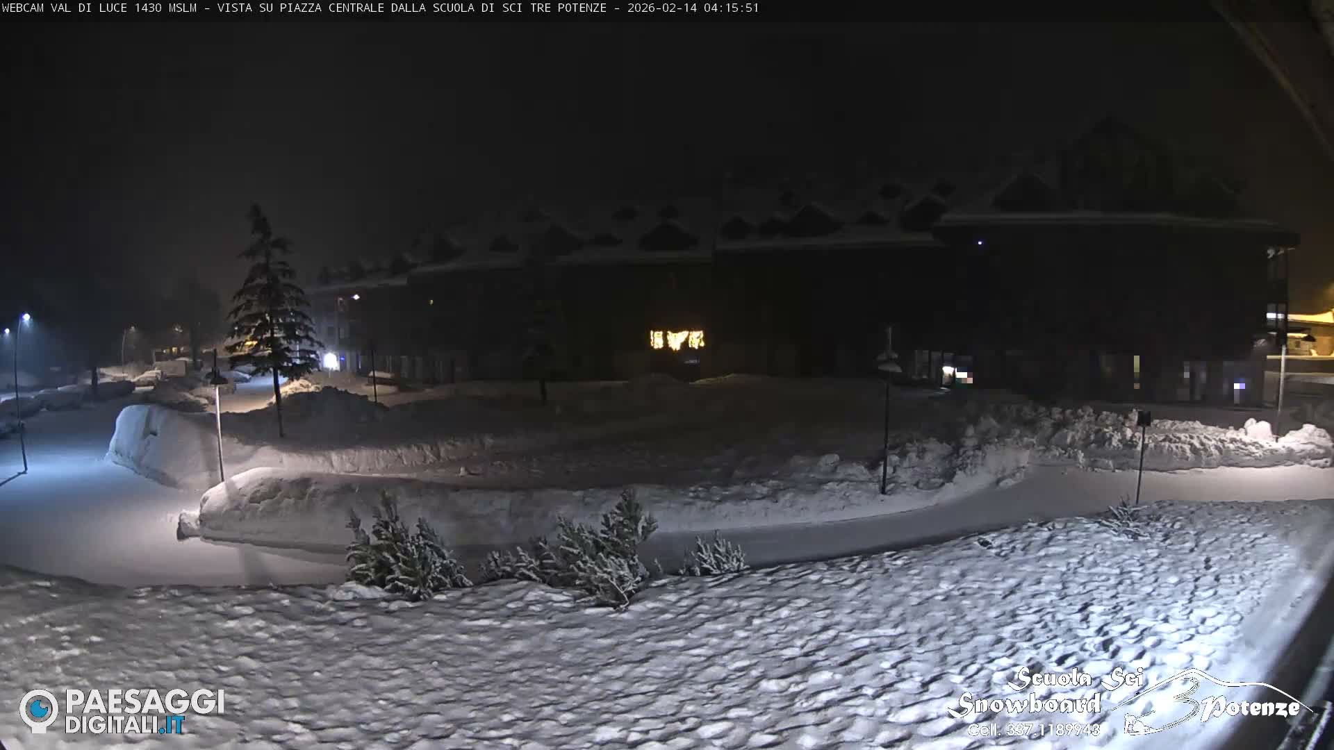Abetone Val di Luce  Main Square Live Cam - Pistoia, Tuscany, Italy