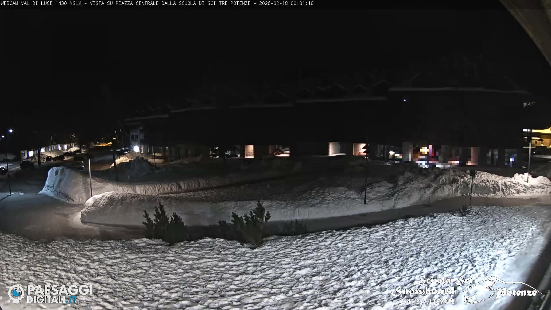 Abetone Val di Luce  Main Square Live Cam - Pistoia, Tuscany, Italy