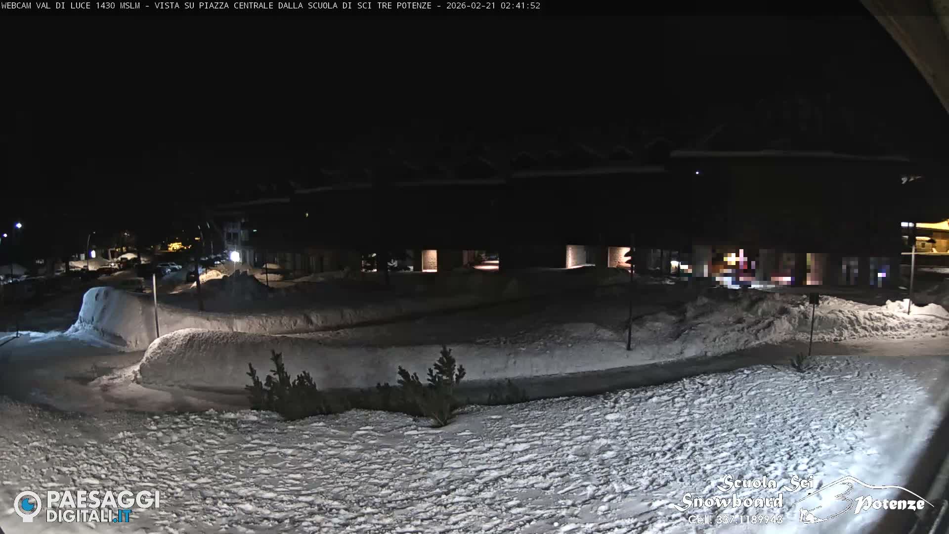 Abetone Val di Luce  Main Square Live Cam - Pistoia, Tuscany, Italy