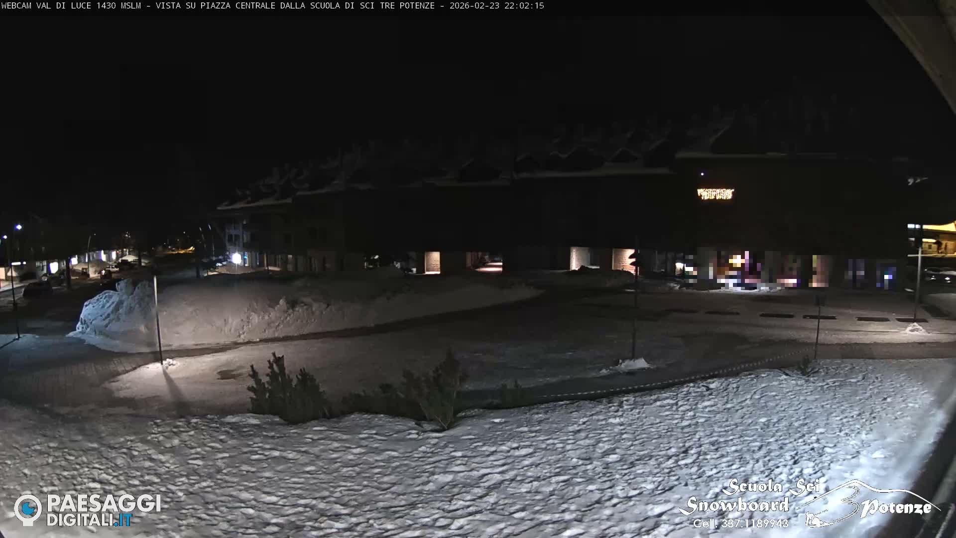 Abetone Val di Luce  Main Square Live Cam - Pistoia, Tuscany, Italy