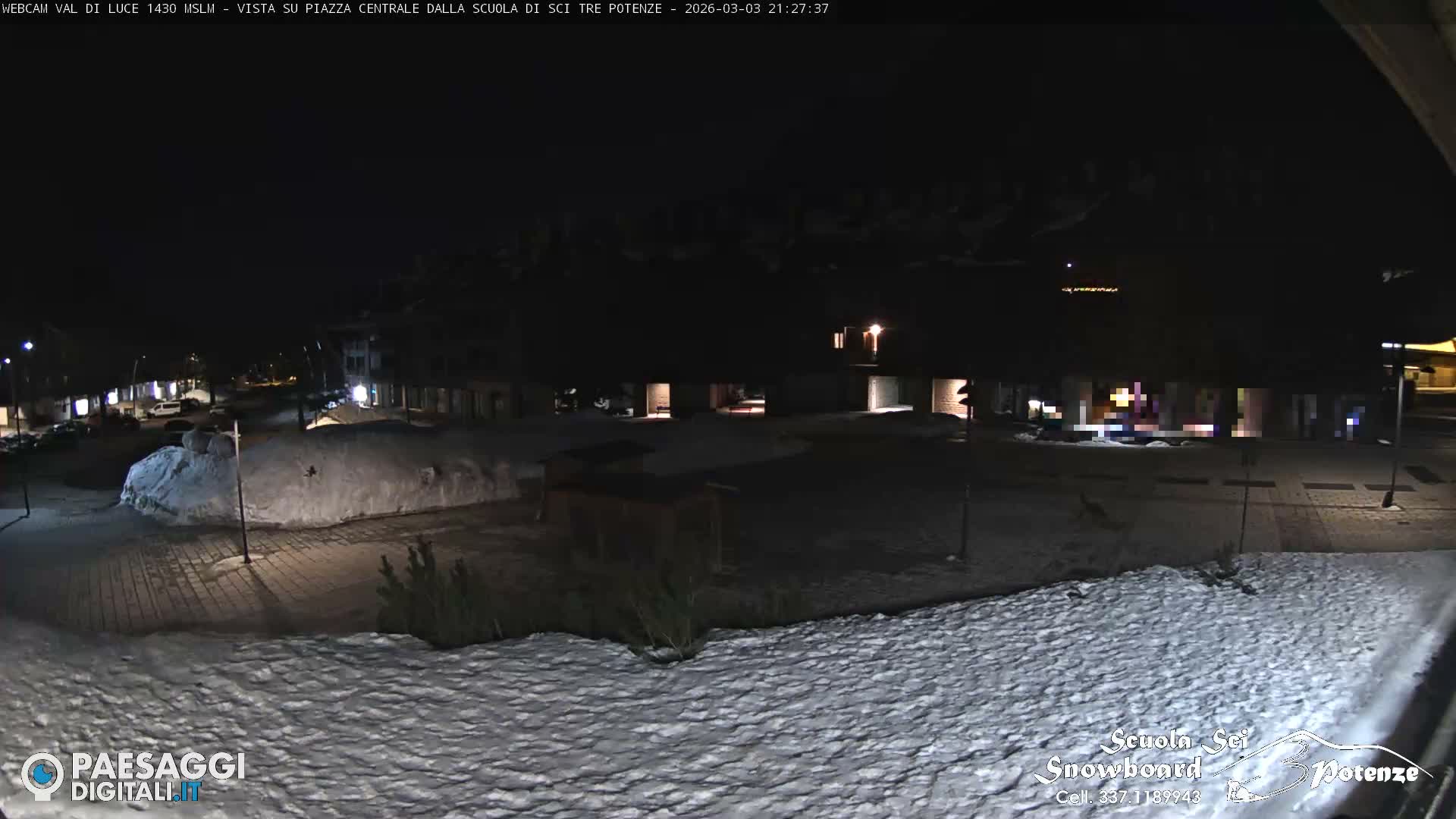 Abetone Val di Luce  Main Square Live Cam - Pistoia, Tuscany, Italy