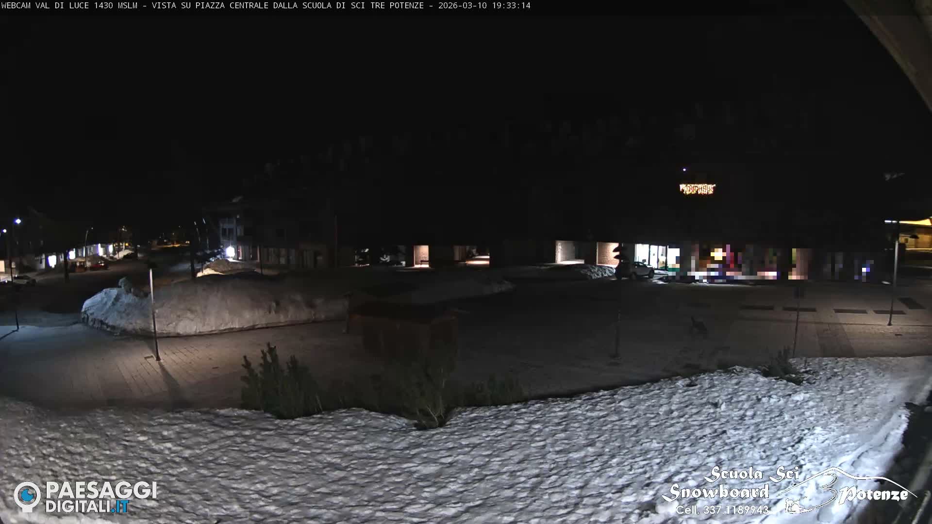 Abetone Val di Luce  Main Square Live Cam - Pistoia, Tuscany, Italy