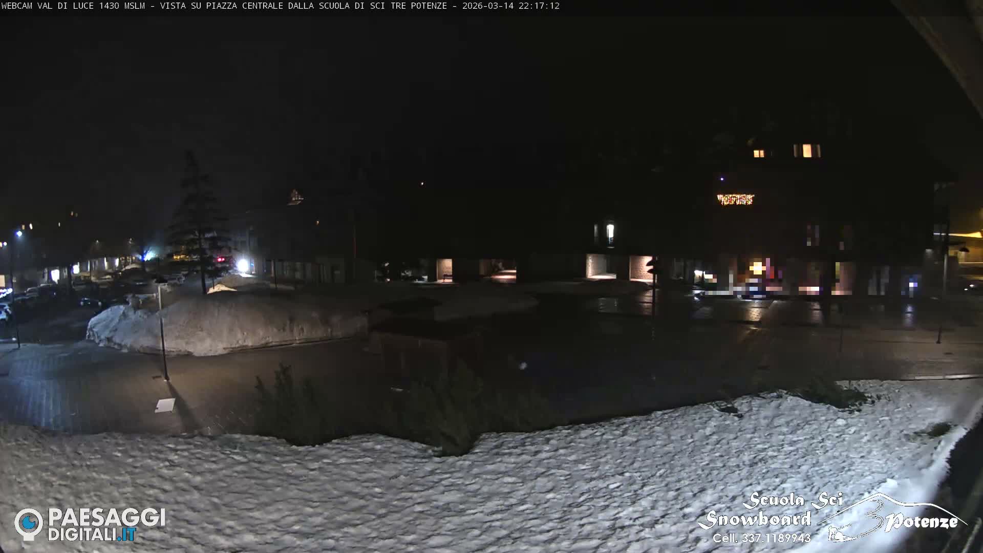 Abetone Val di Luce  Main Square Live Cam - Pistoia, Tuscany, Italy