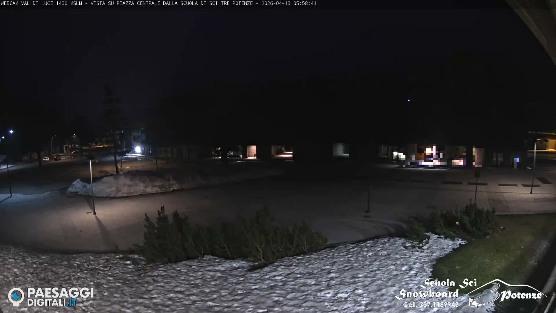 Abetone Val di Luce  Main Square Live Cam - Pistoia, Tuscany, Italy