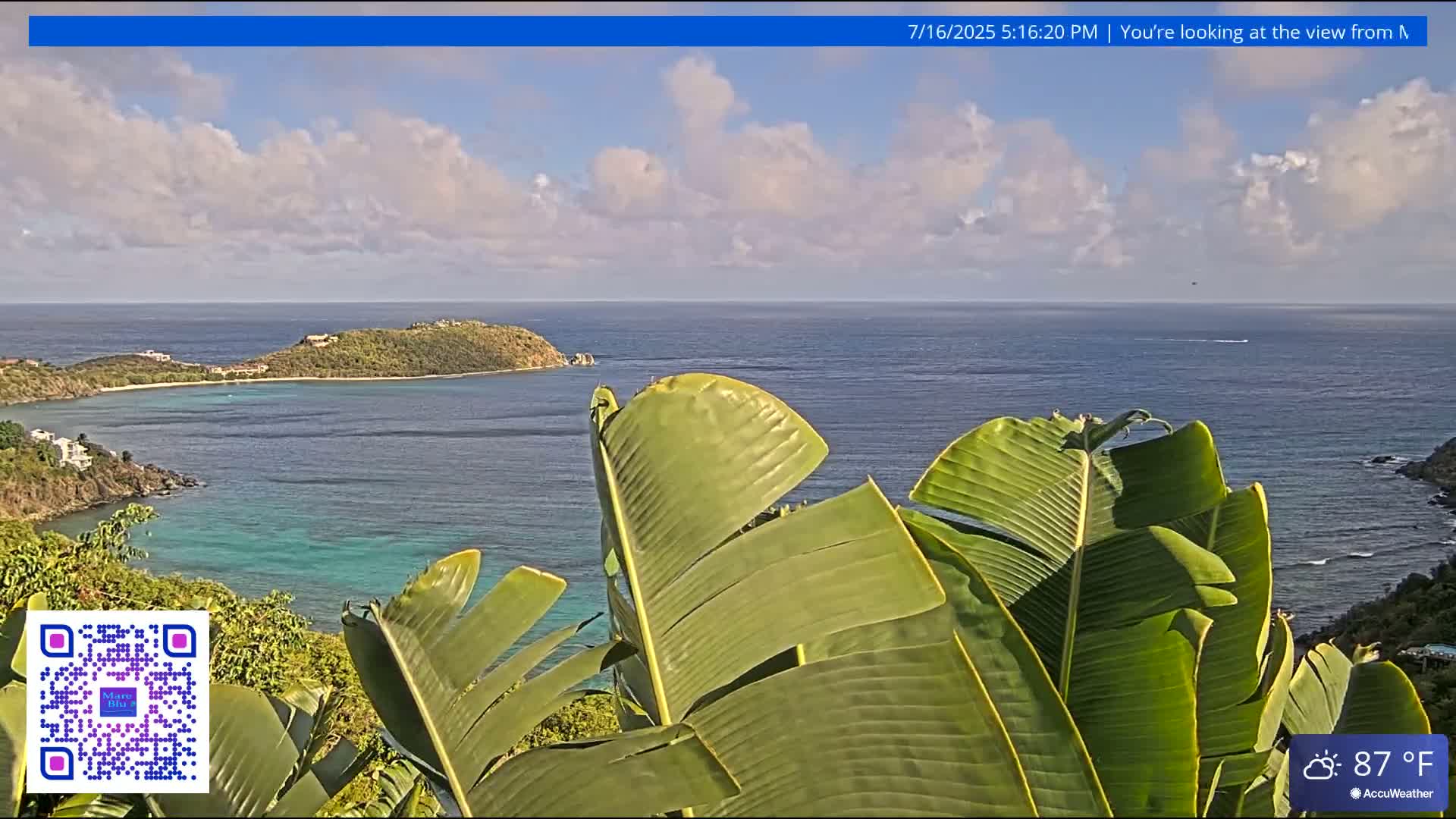St. John, Rendezvous Bay Live Cam - Cruz Bay, St. John, United States Virgin Islands, USA