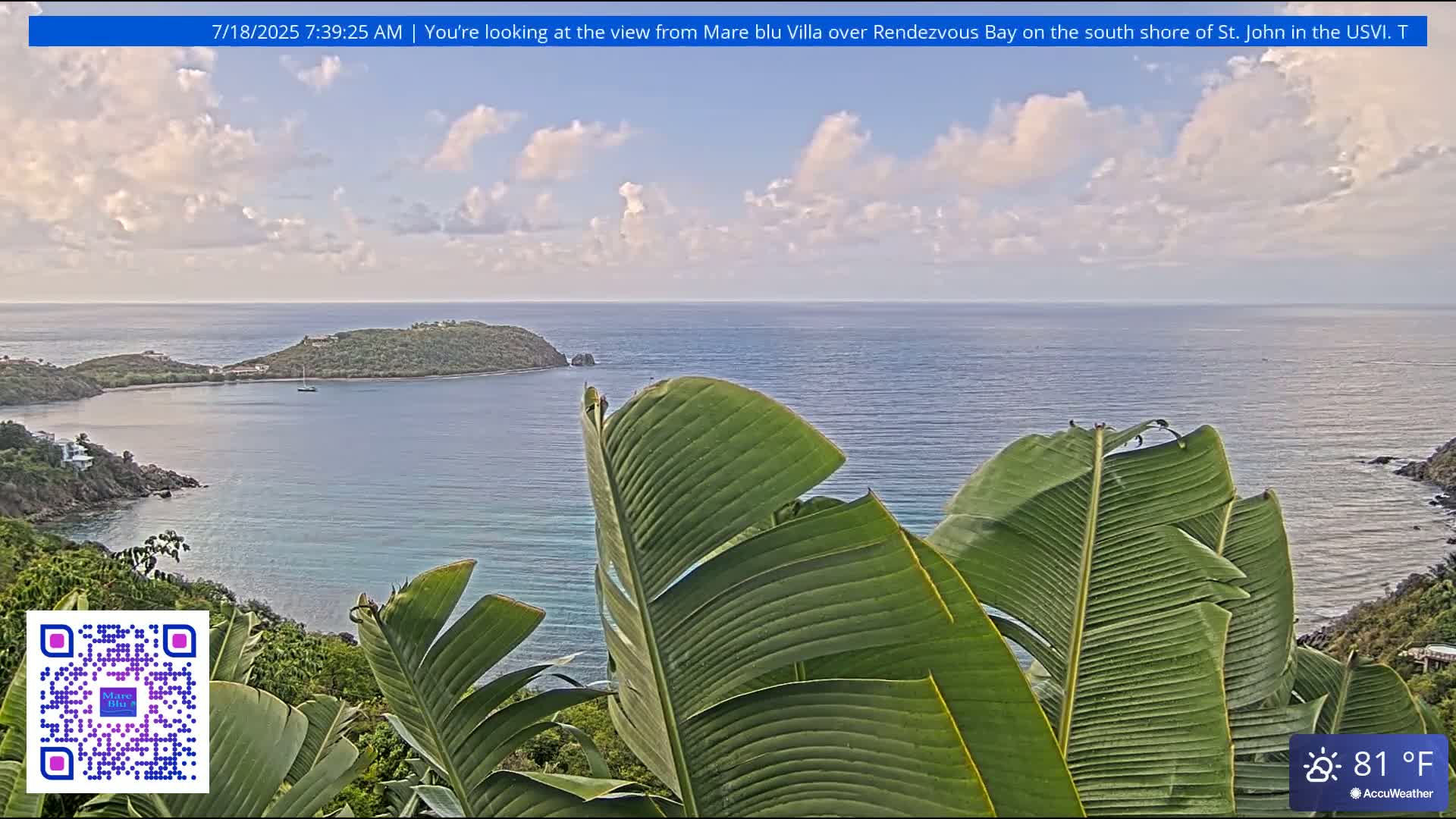 St. John, Rendezvous Bay Live Cam - Cruz Bay, St. John, United States Virgin Islands, USA
