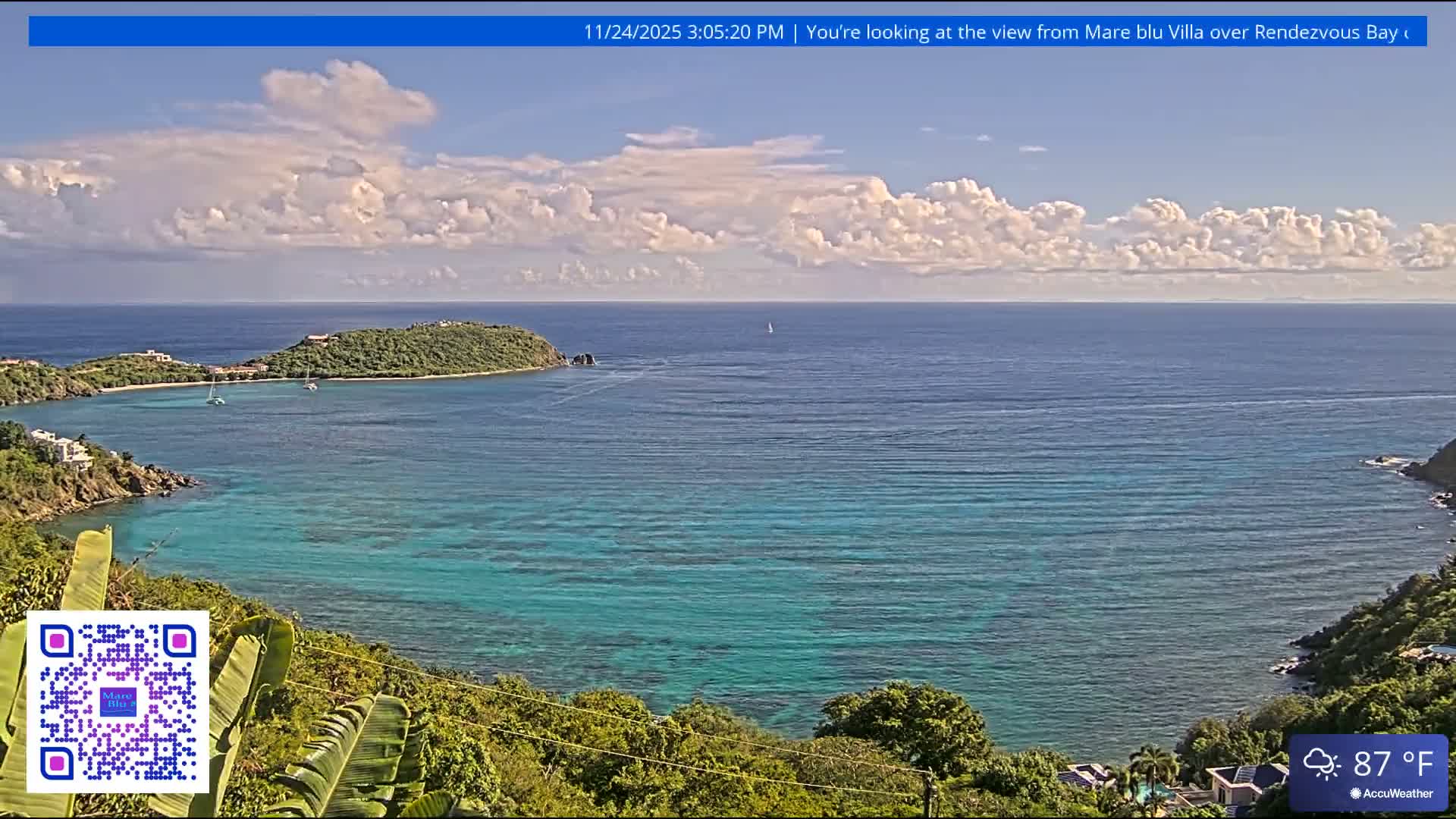 St. John, Rendezvous Bay Live Cam - Cruz Bay, St. John, United States Virgin Islands, USA
