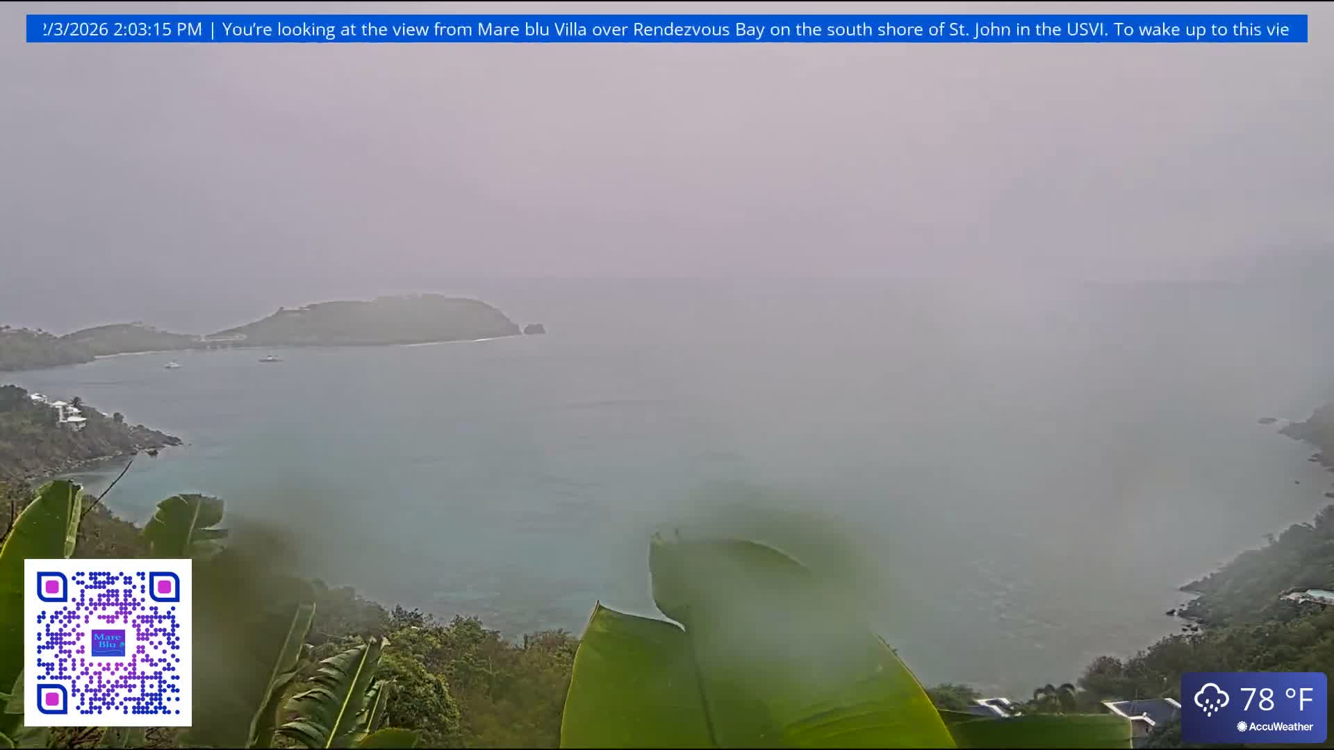 St. John, Rendezvous Bay Live Cam - Cruz Bay, St. John, United States Virgin Islands, USA