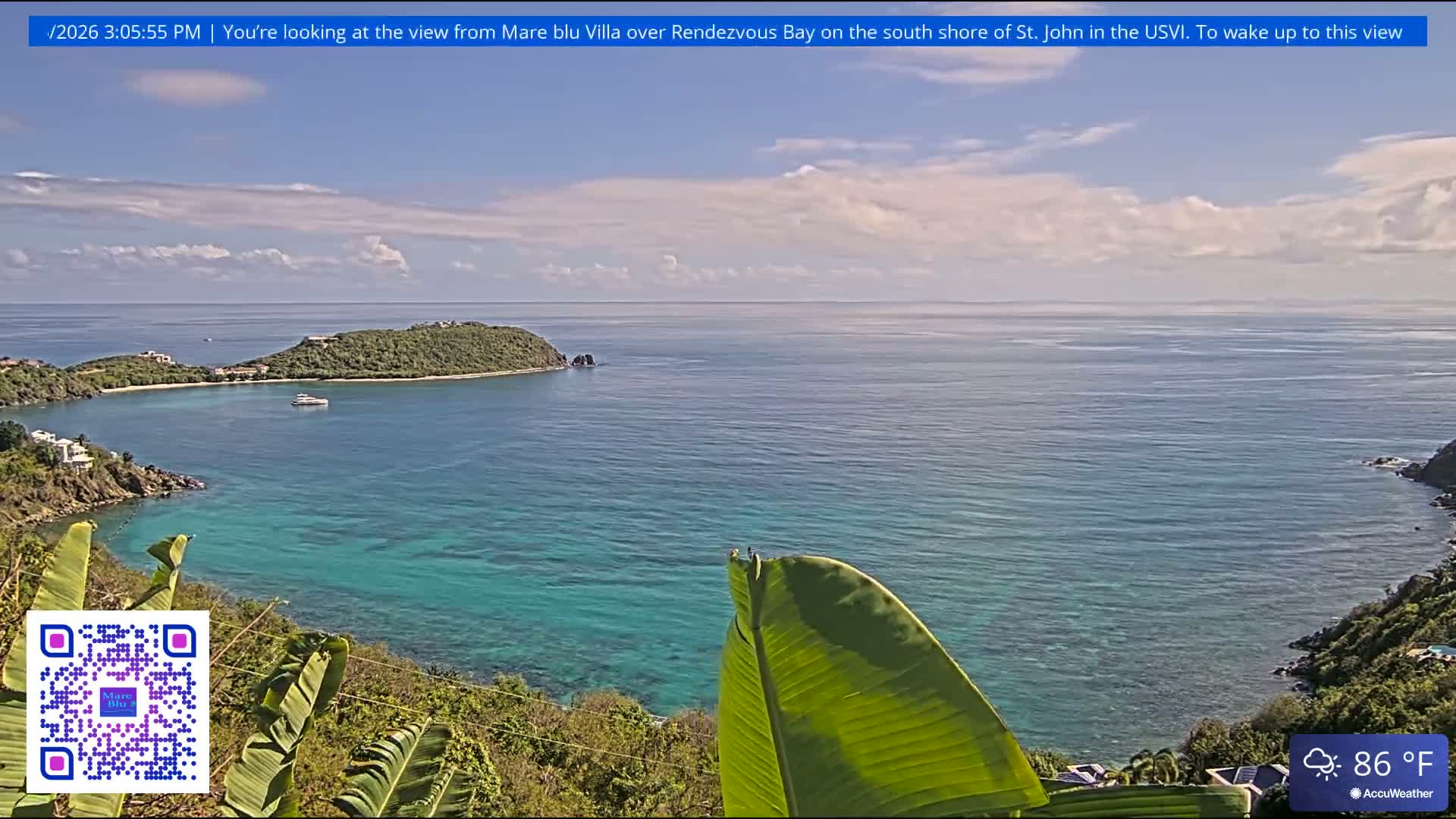 St. John, Rendezvous Bay Live Cam - Cruz Bay, St. John, United States Virgin Islands, USA