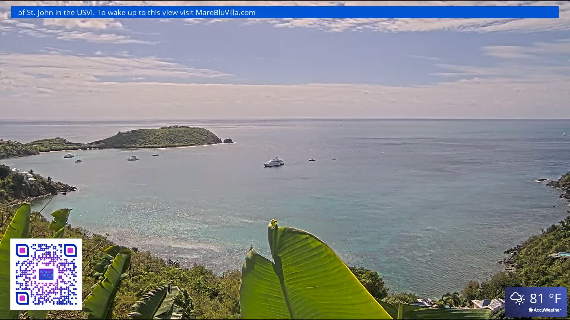 St. John, Rendezvous Bay Live Cam - Cruz Bay, St. John, United States Virgin Islands, USA