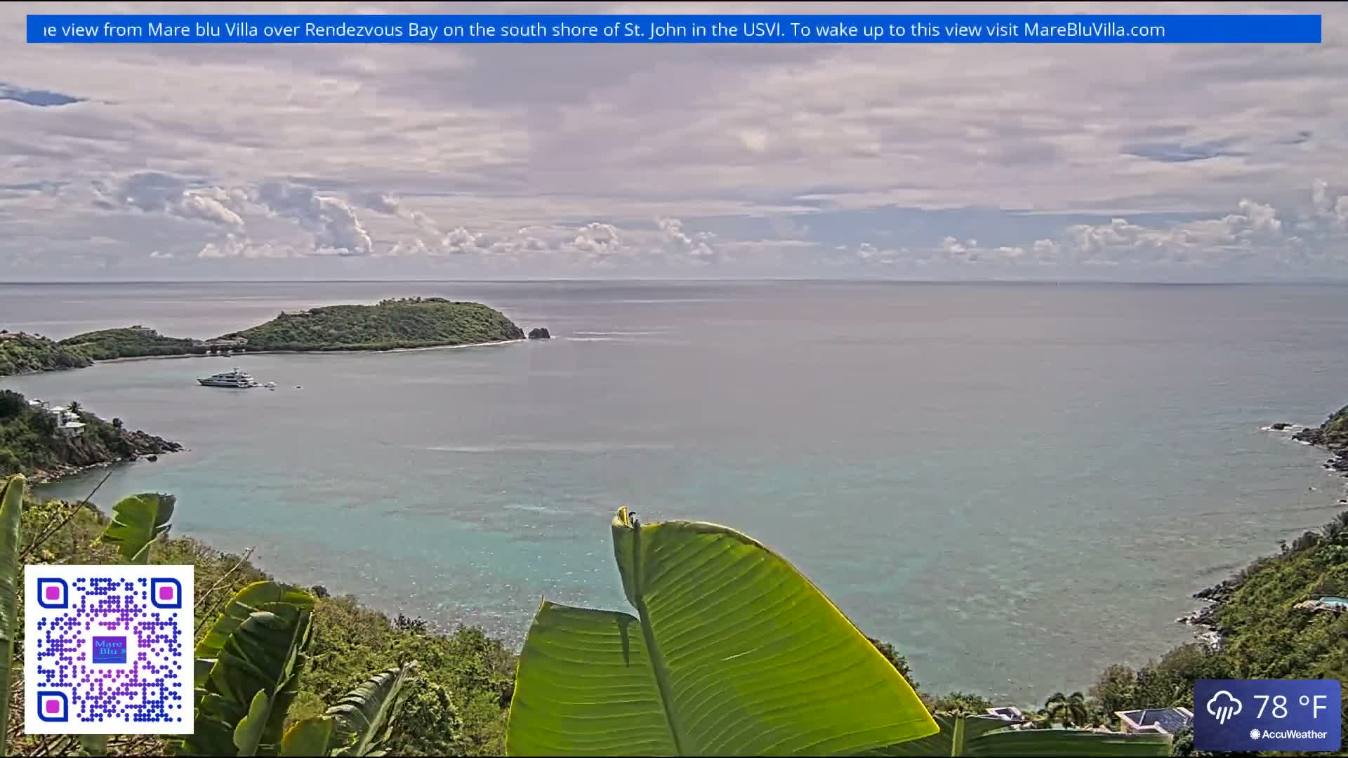 St. John, Rendezvous Bay Live Cam - Cruz Bay, St. John, United States Virgin Islands, USA