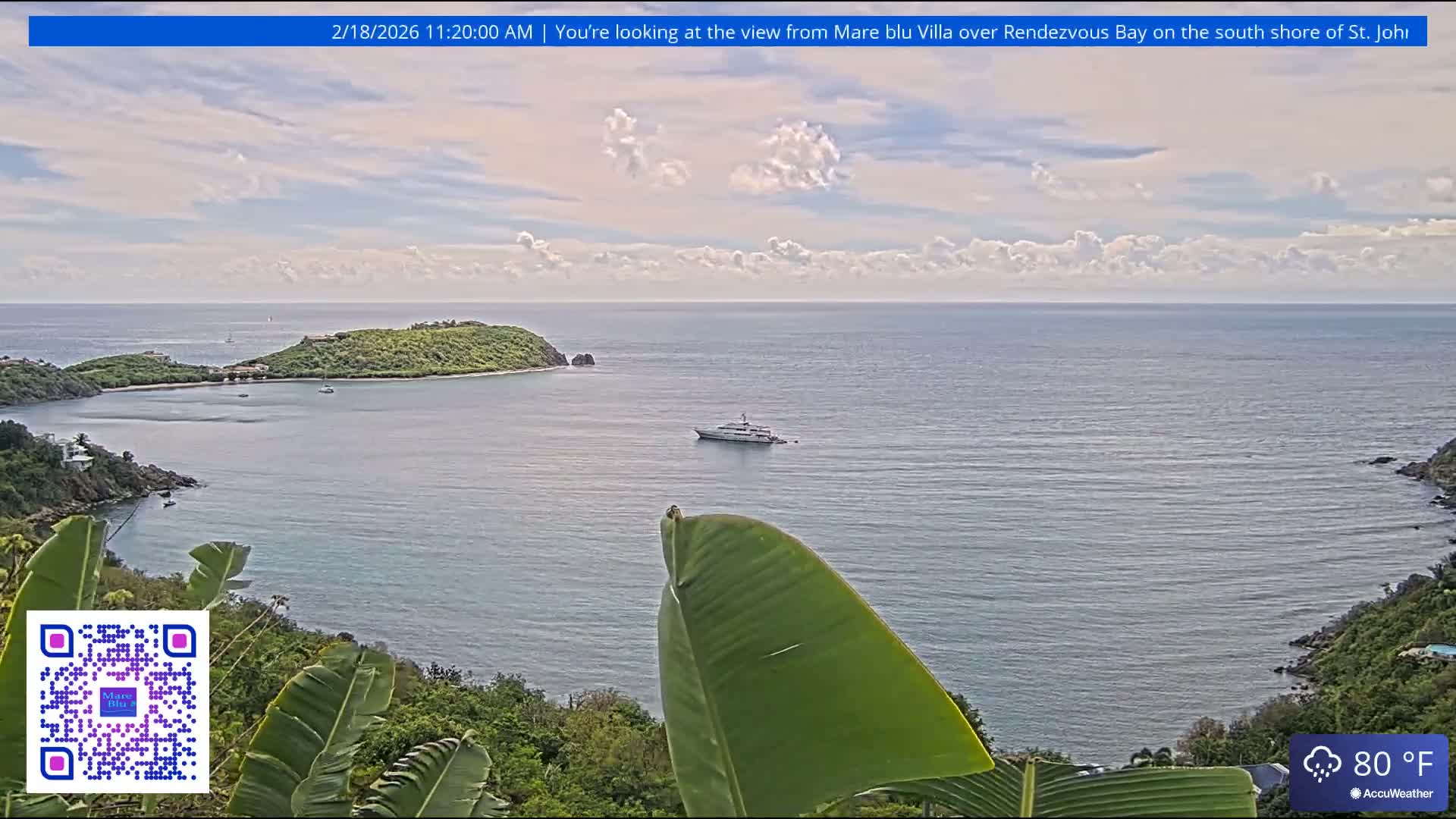 St. John, Rendezvous Bay Live Cam - Cruz Bay, St. John, United States Virgin Islands, USA