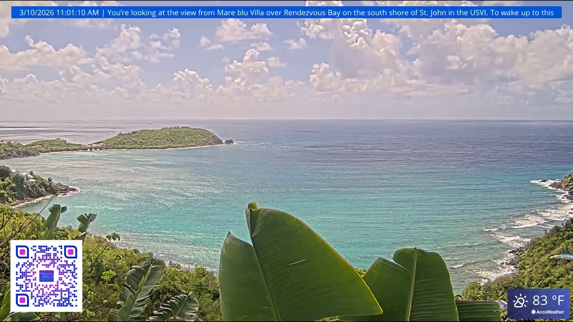 St. John, Rendezvous Bay Live Cam - Cruz Bay, St. John, United States Virgin Islands, USA