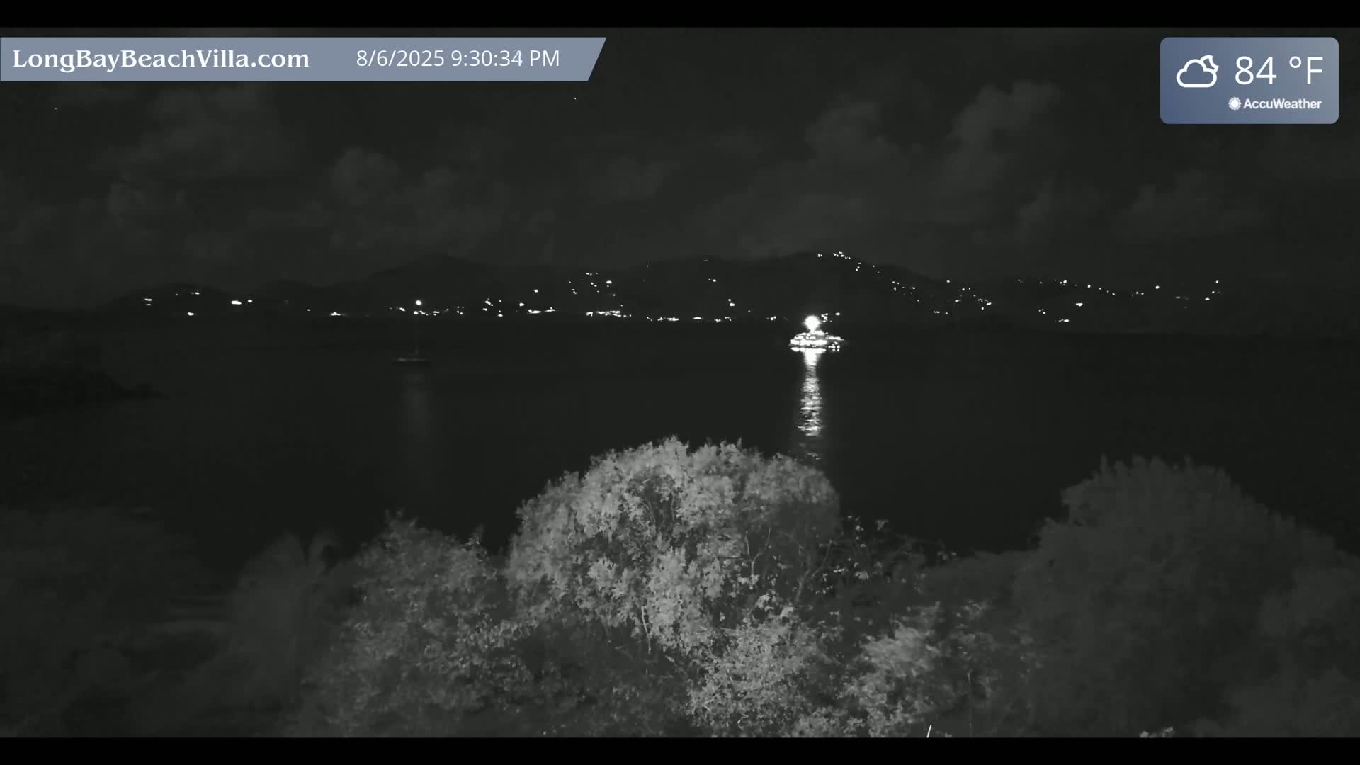 St. John, Long Bay Beach & Coral Bay Live Cam - East End , St. John, United States Virgin Islands, USA
