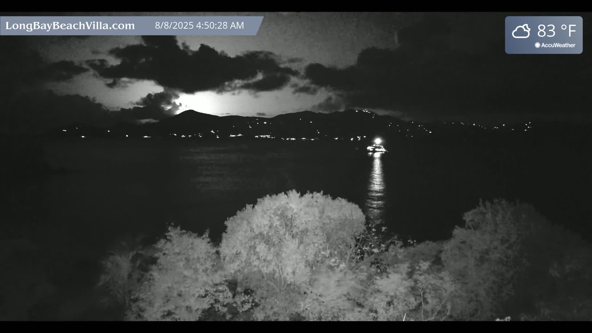 St. John, Long Bay Beach & Coral Bay Live Cam - East End , St. John, United States Virgin Islands, USA