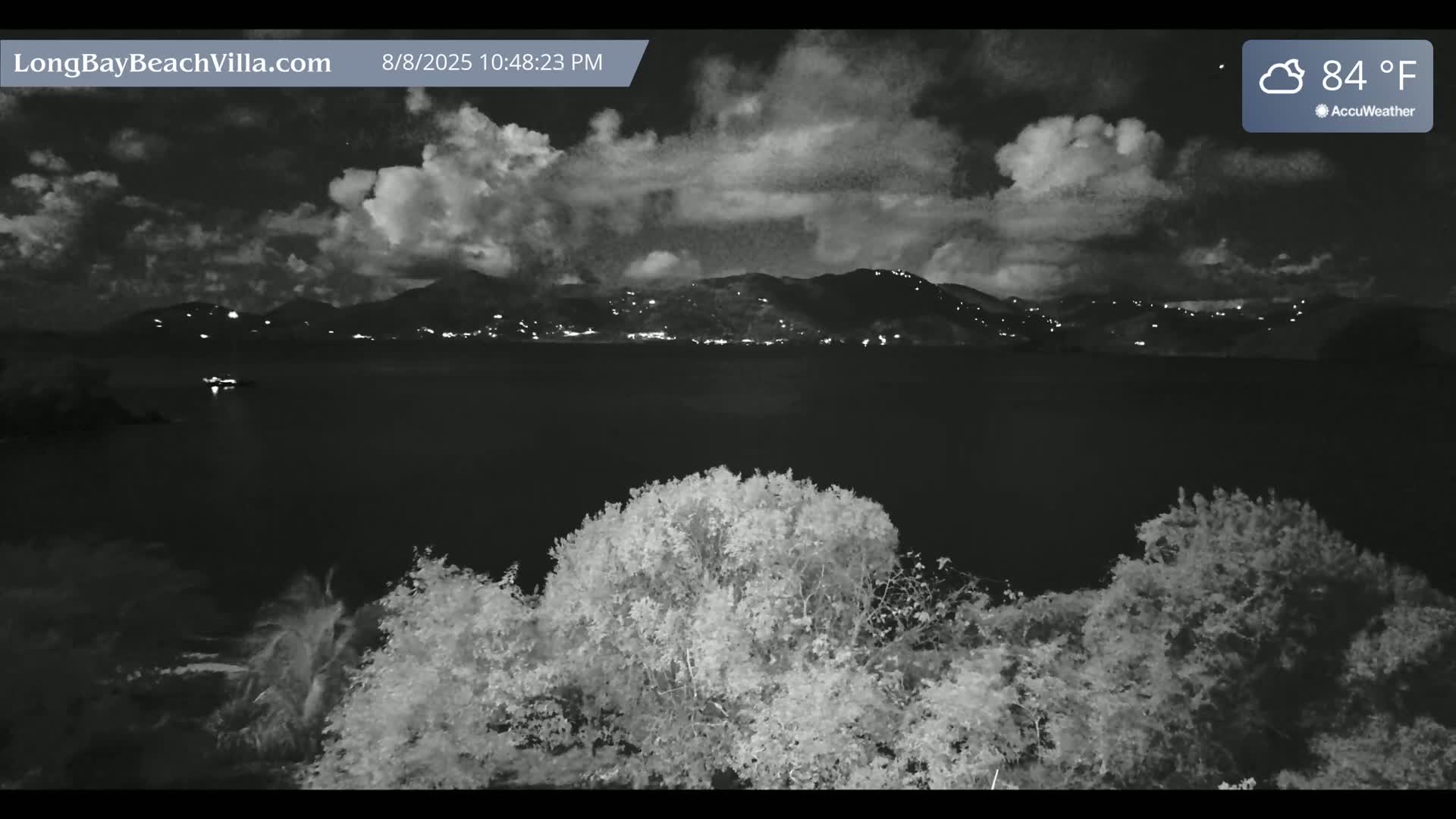 St. John, Long Bay Beach & Coral Bay Live Cam - East End , St. John, United States Virgin Islands, USA