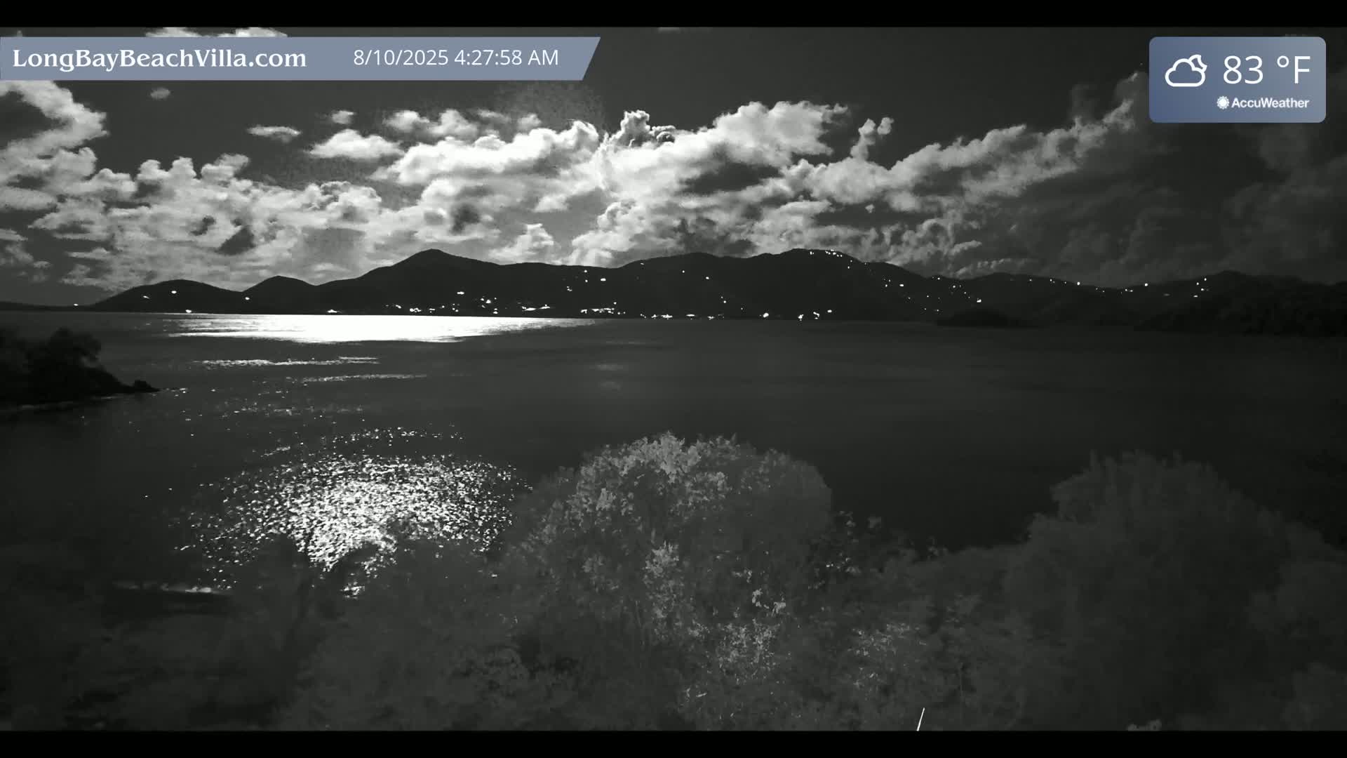 St. John, Long Bay Beach & Coral Bay Live Cam - East End , St. John, United States Virgin Islands, USA