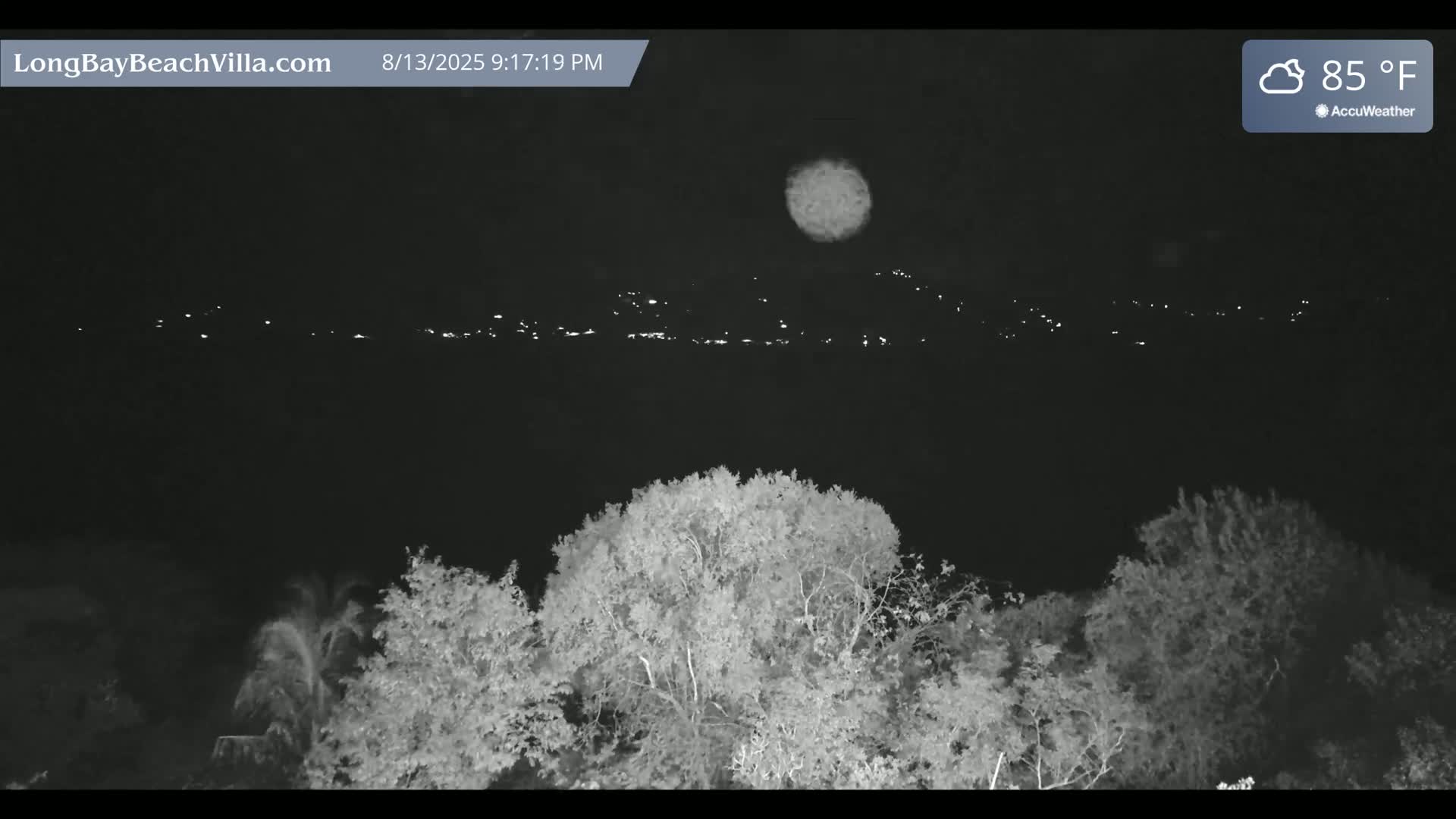 St. John, Long Bay Beach & Coral Bay Live Cam - East End , St. John, United States Virgin Islands, USA