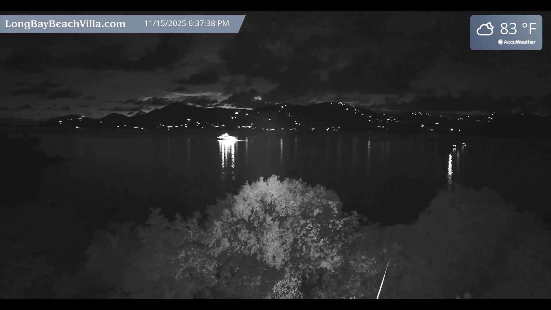 St. John, Long Bay Beach & Coral Bay Live Cam - East End , St. John, United States Virgin Islands, USA