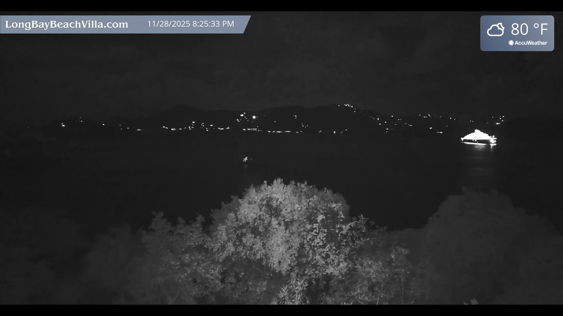 St. John, Long Bay Beach & Coral Bay Live Cam - East End , St. John, United States Virgin Islands, USA