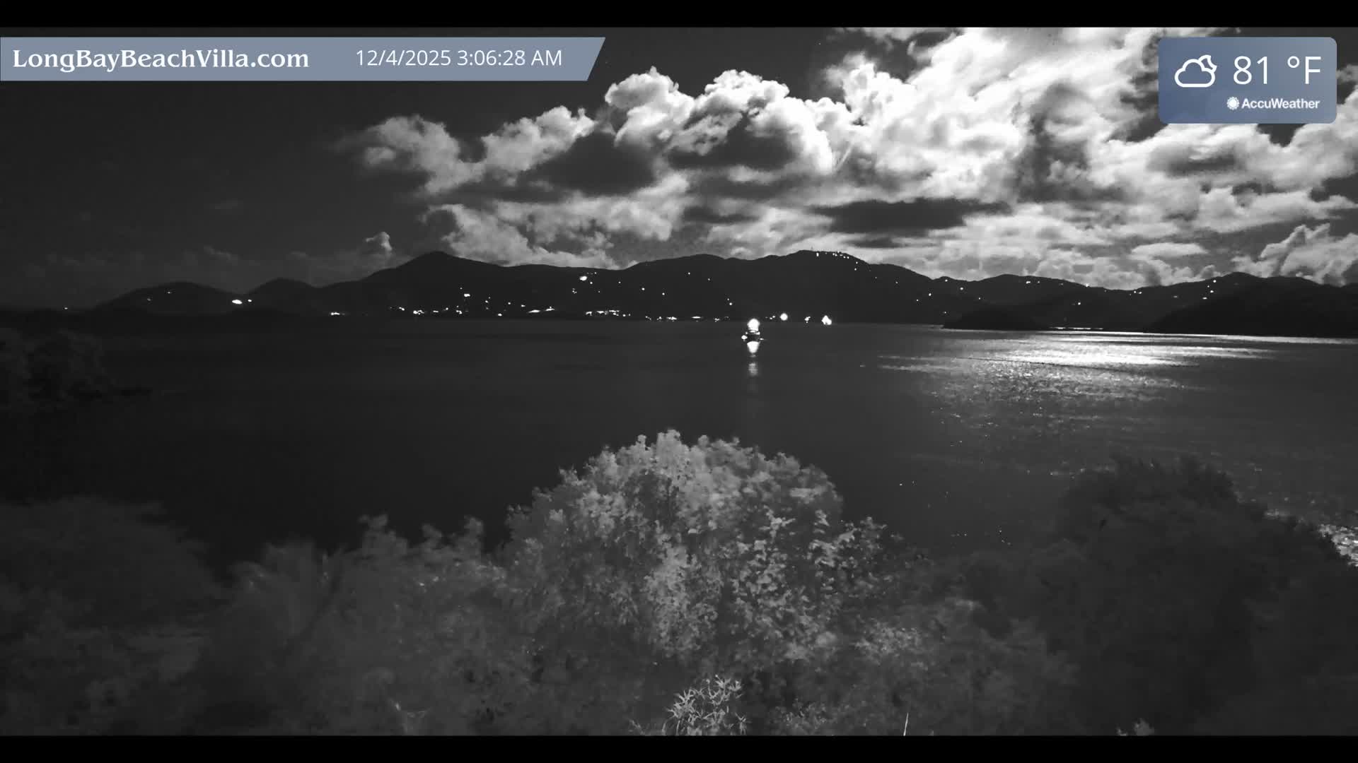 St. John, Long Bay Beach & Coral Bay Live Cam - East End , St. John, United States Virgin Islands, USA