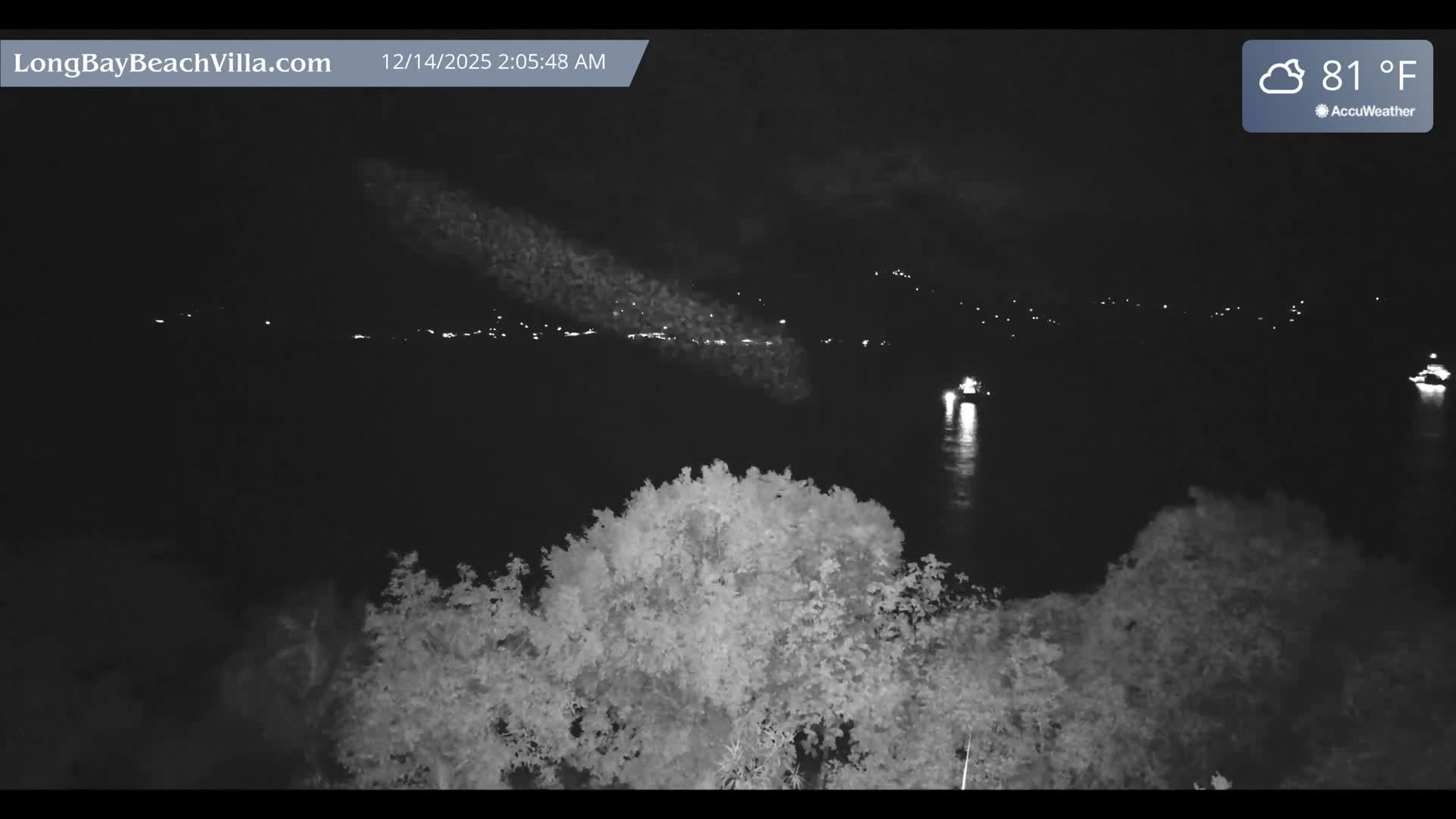 St. John, Long Bay Beach & Coral Bay Live Cam - East End , St. John, United States Virgin Islands, USA