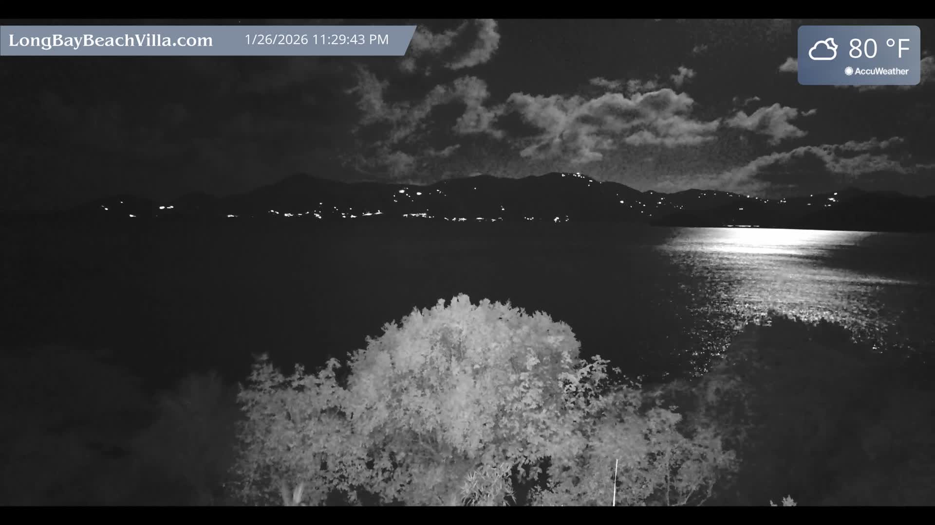 St. John, Long Bay Beach & Coral Bay Live Cam - East End , St. John, United States Virgin Islands, USA