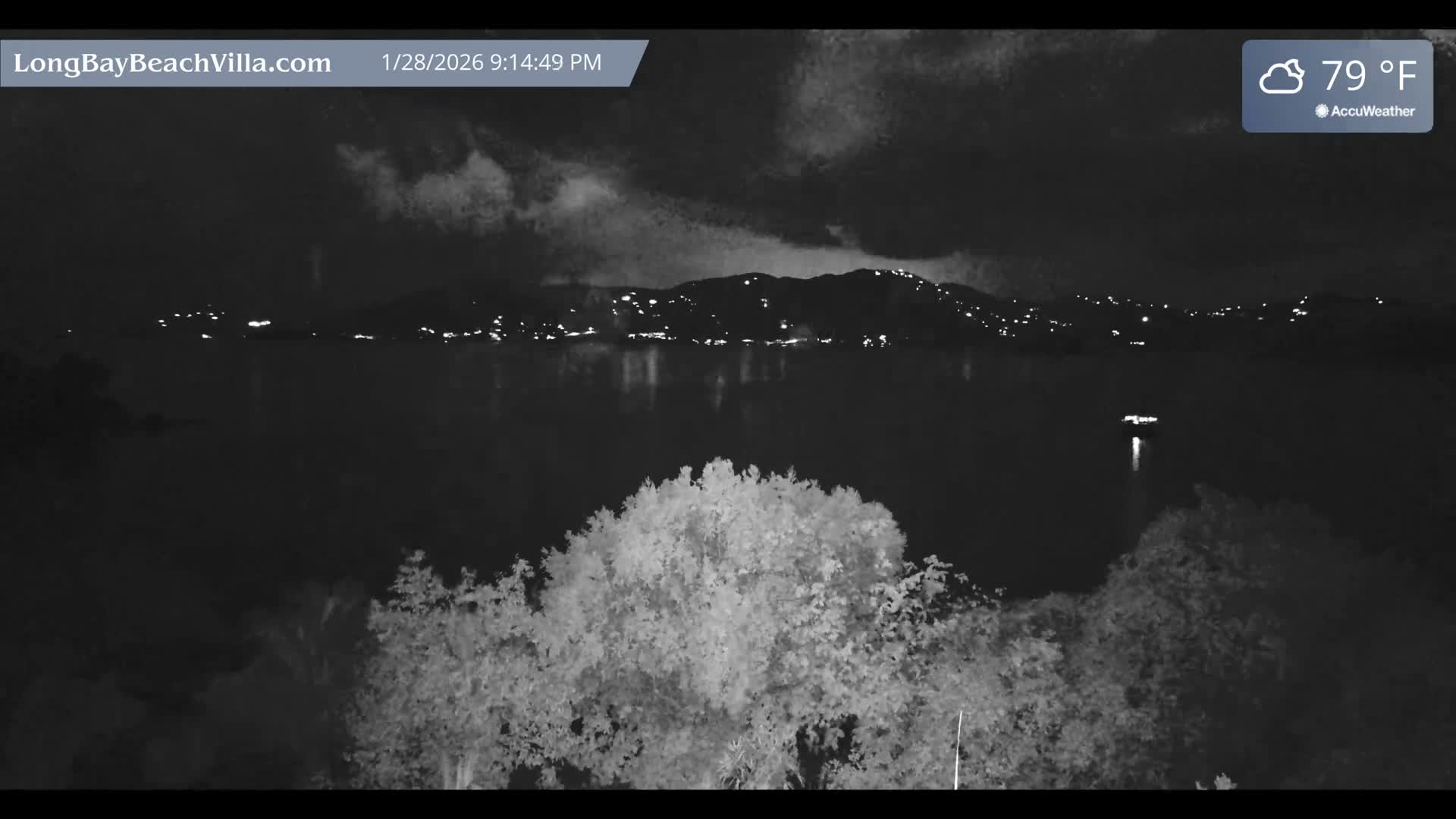 St. John, Long Bay Beach & Coral Bay Live Cam - East End , St. John, United States Virgin Islands, USA