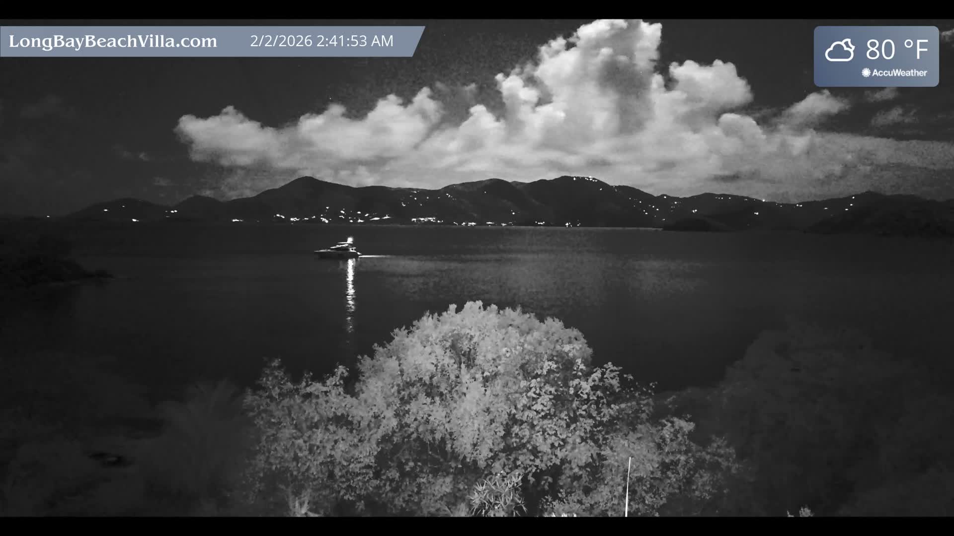 St. John, Long Bay Beach & Coral Bay Live Cam - East End , St. John, United States Virgin Islands, USA