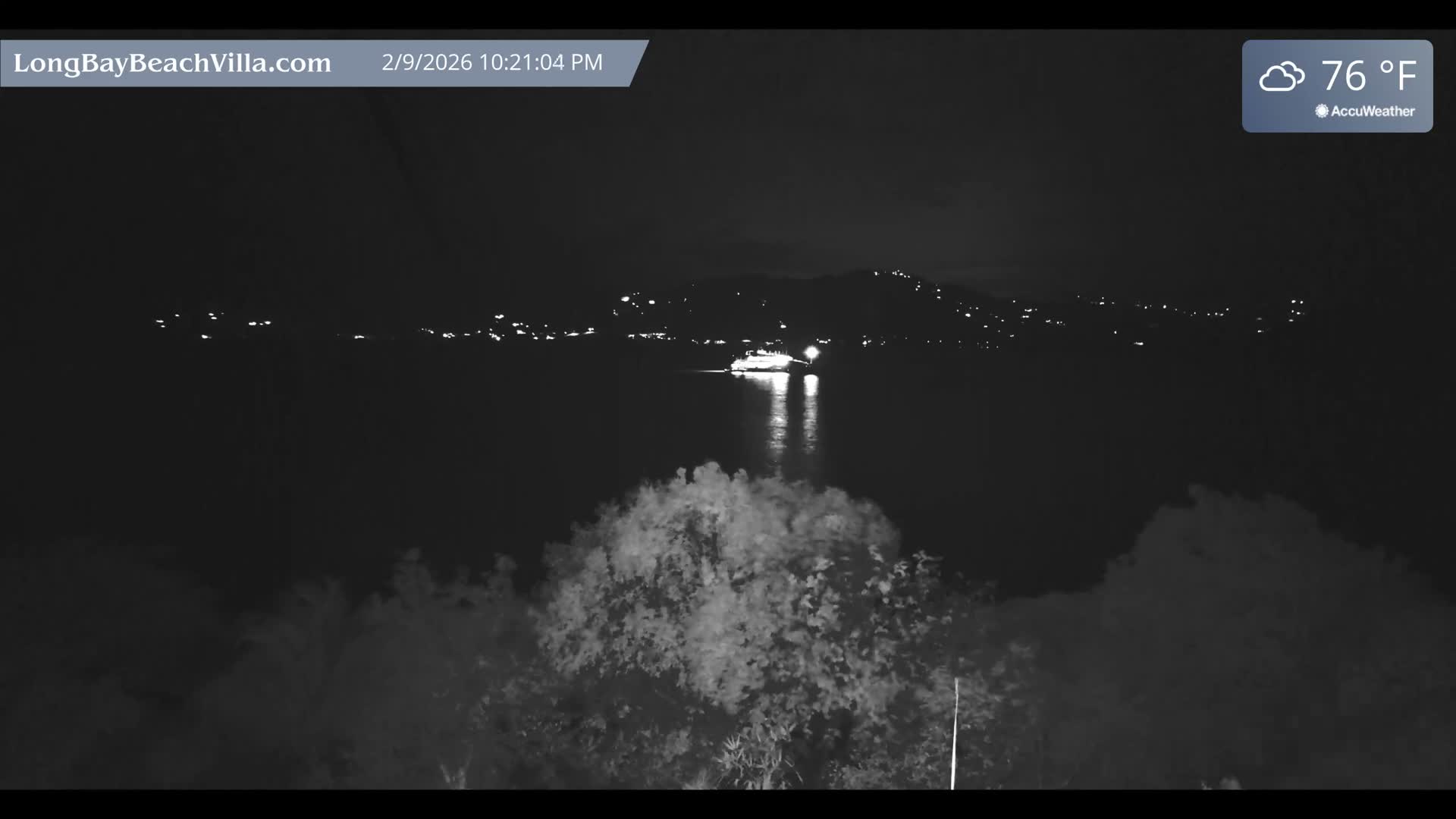 St. John, Long Bay Beach & Coral Bay Live Cam - East End , St. John, United States Virgin Islands, USA
